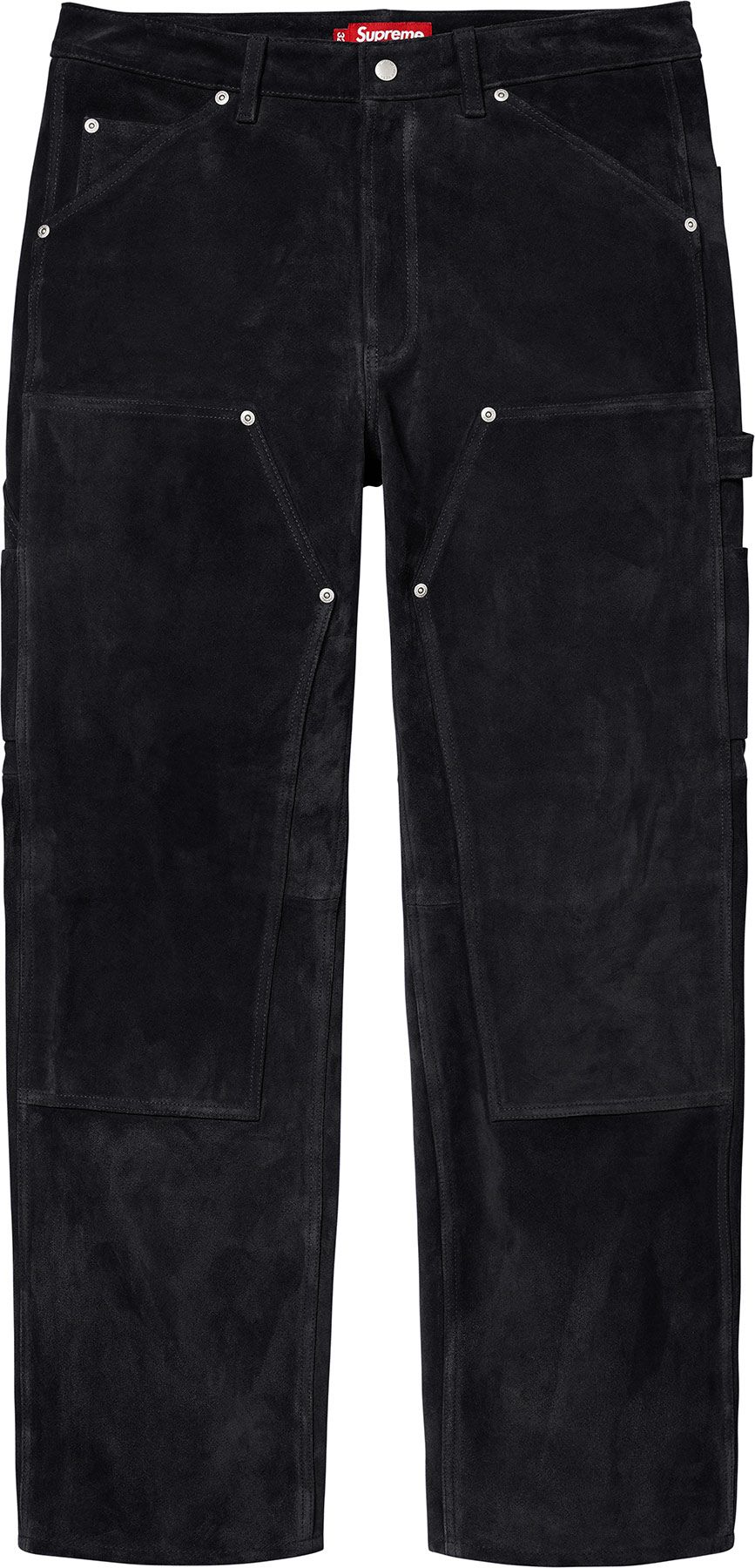 パンツ Supreme Suede Double Knee Painter Pant34 Supreme Suede Double Knee Painter Pant Black Men's - FW24 - US
