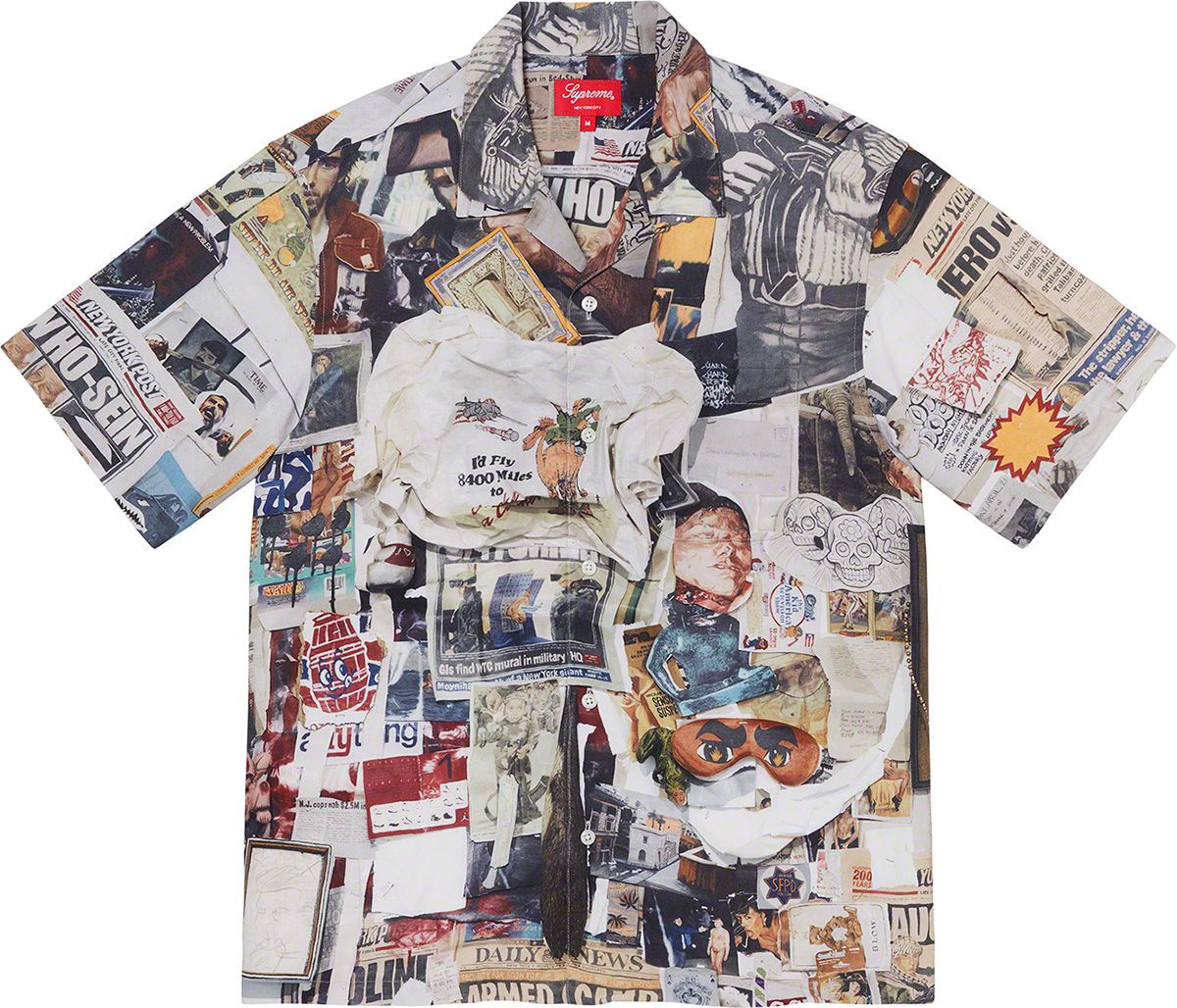 トップス Supreme Firecracker Rayon S/S Shirt Satin Zip Up S/S Work Shirt | Supreme 22ss