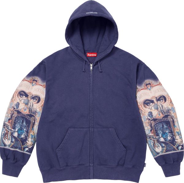 Michael Jackson® Dangerous Zip Up Hooded Sweatshirt