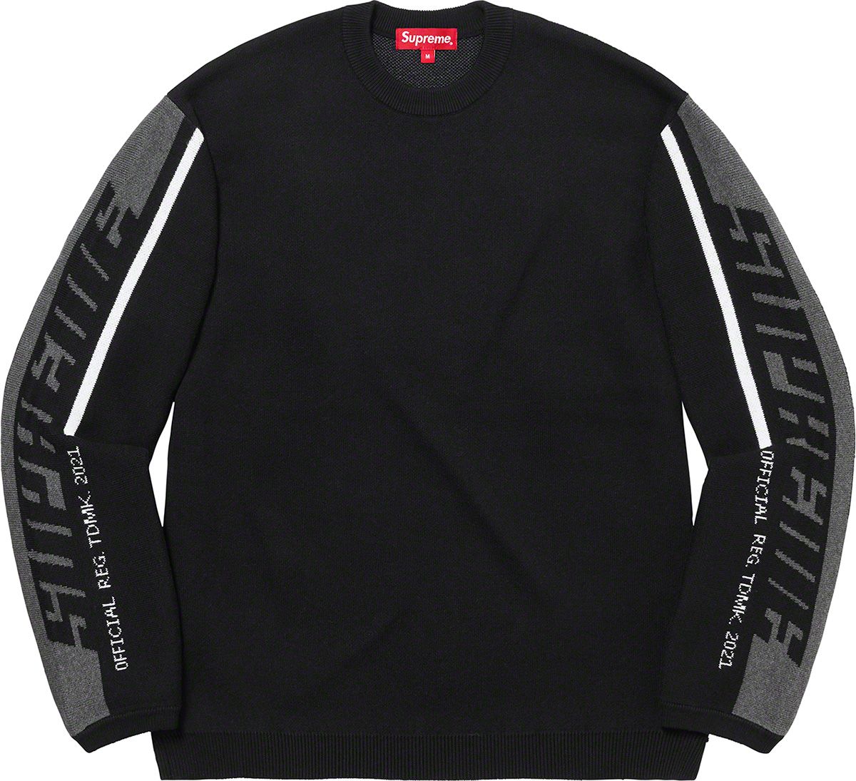 トップス Supreme Back Stripe Sweater Black XXL Supreme Back Stripe Sweater (FW24) - $158