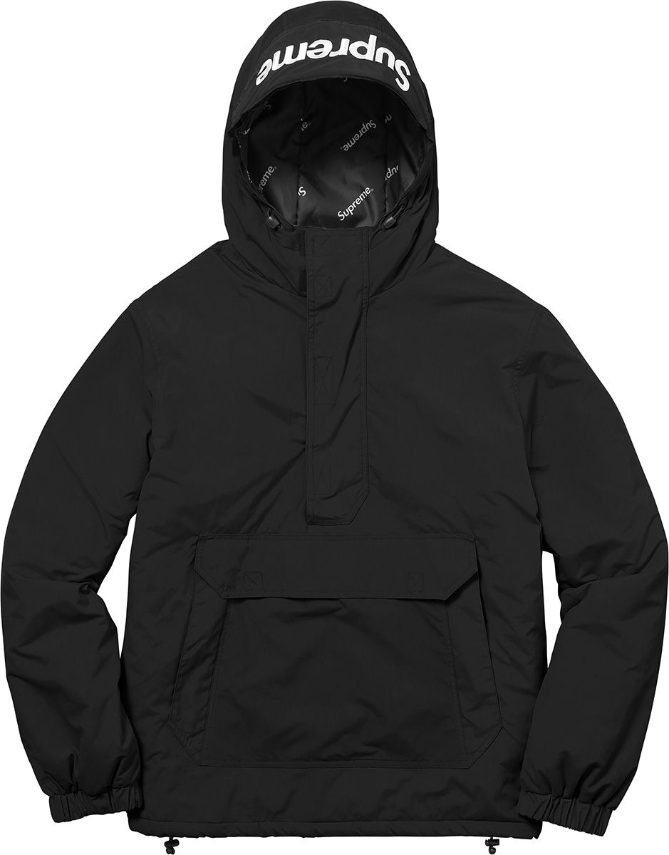 ジャケット・アウター Supreme hooded logo half zip pullover L Fall/Winter 2017 Preview – Supreme