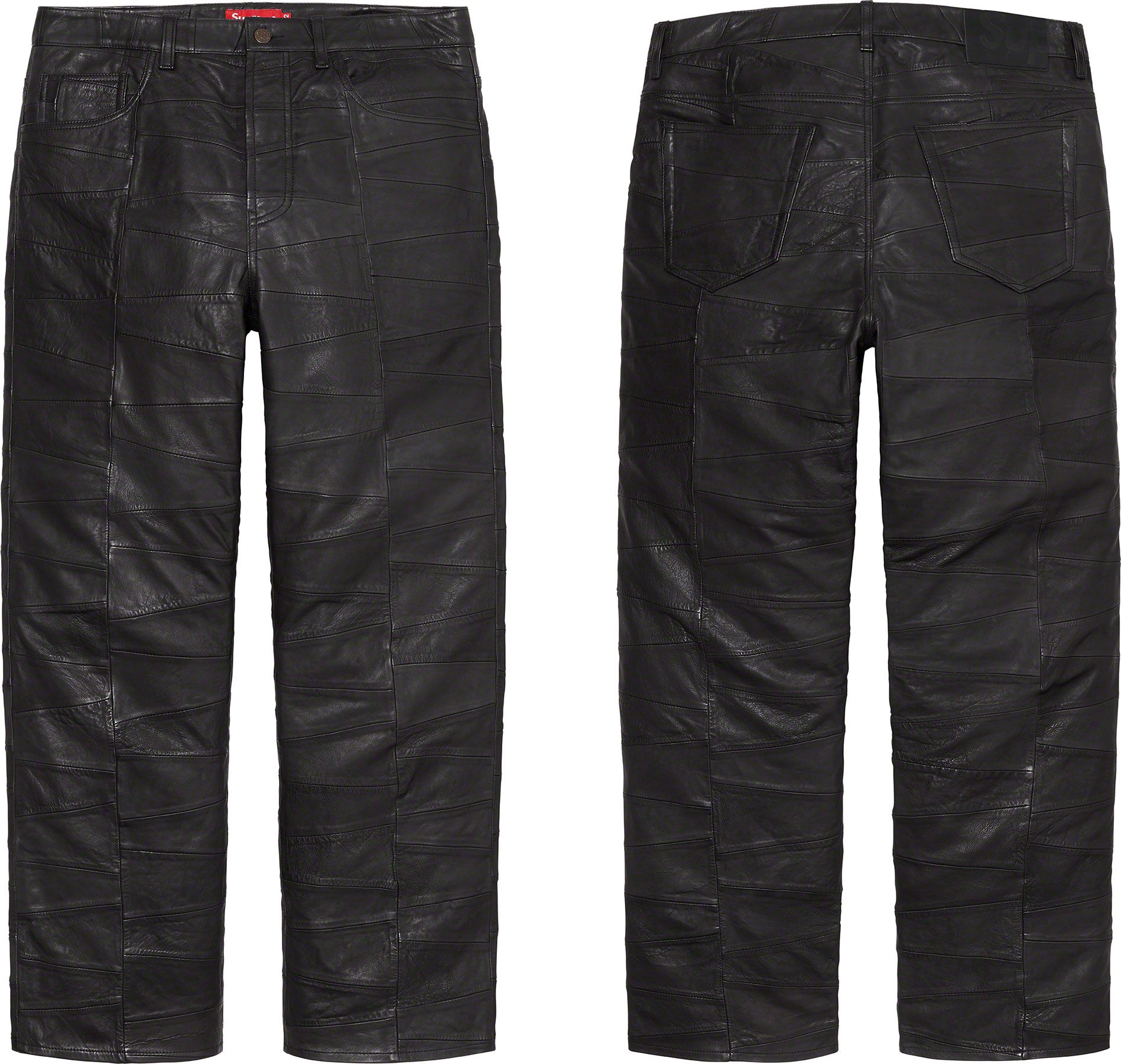 パンツ Supreme Patchwork Leather 5-Pocket Jean Supreme Patchwork Leather 5-Pocket Jean (SS23) - $428