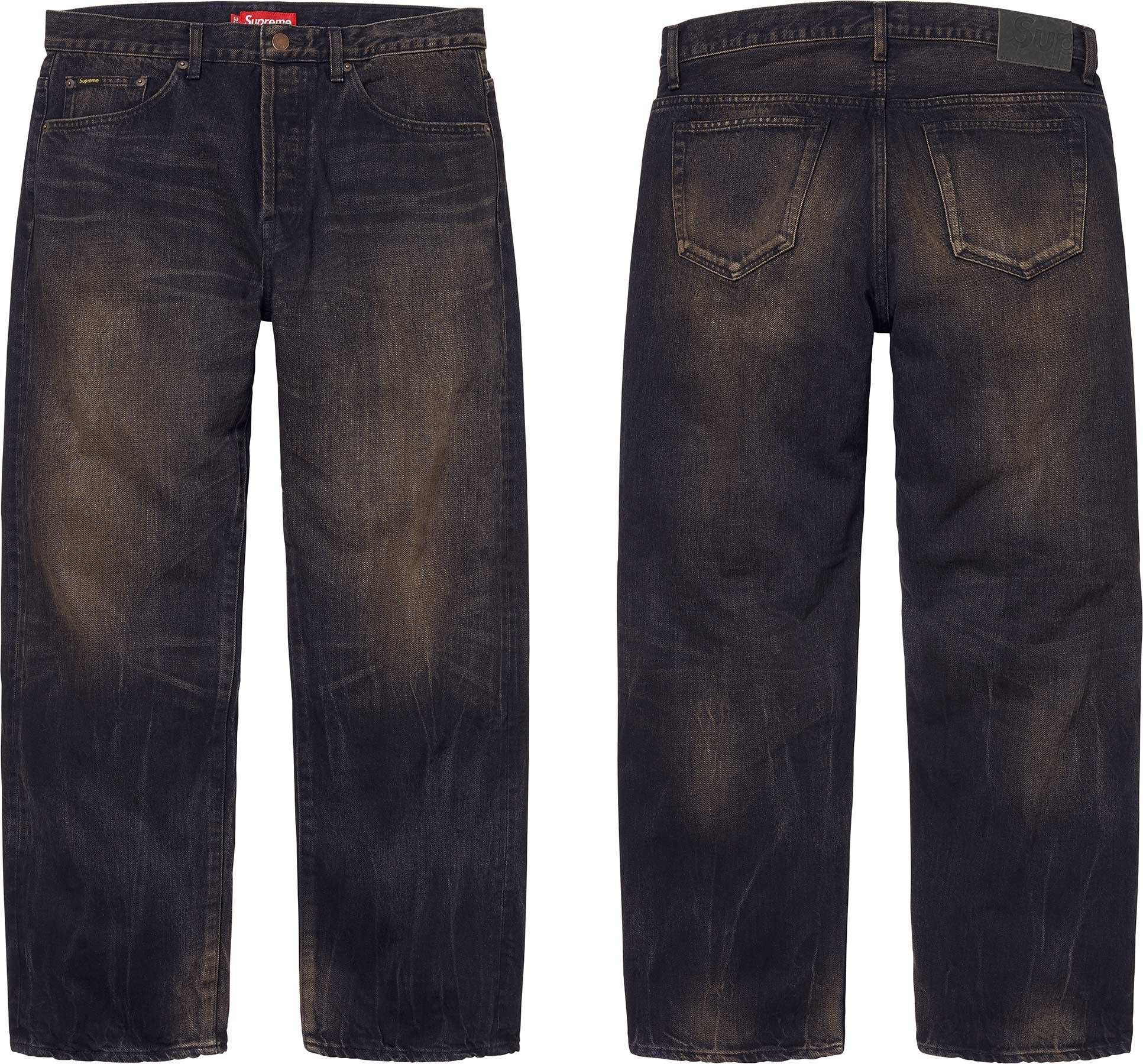 パンツ Supreme Rigid Loose Fit Selvedge Jean Supreme Rigid Loose Fit Selvedge Jean (FW24) Rigid Indigo