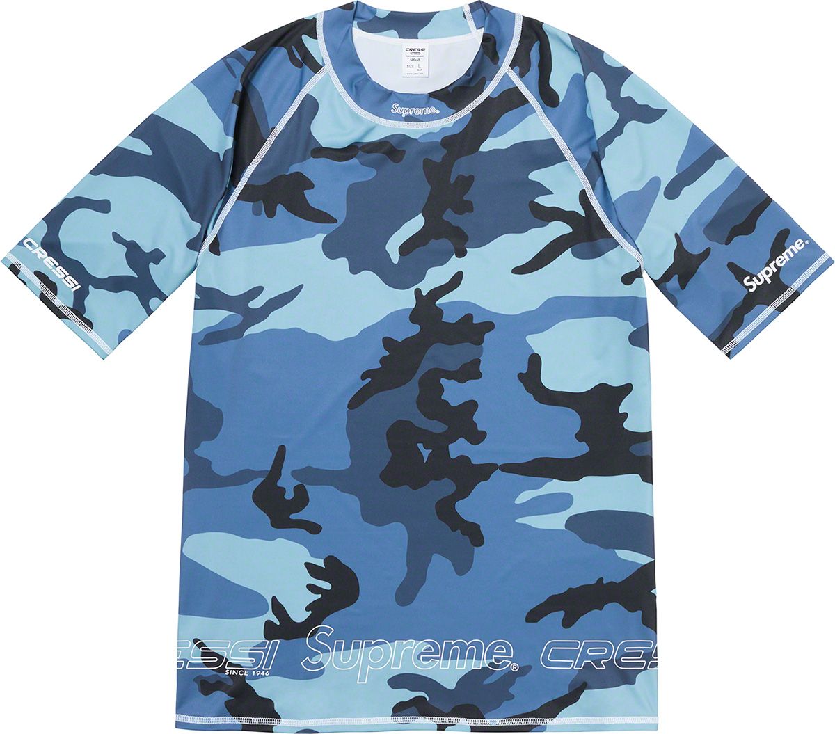 Supreme - （2021SS）Supreme /Cressi® Rash Guard  黒XL ceddf466378a798a3586d18c36e054