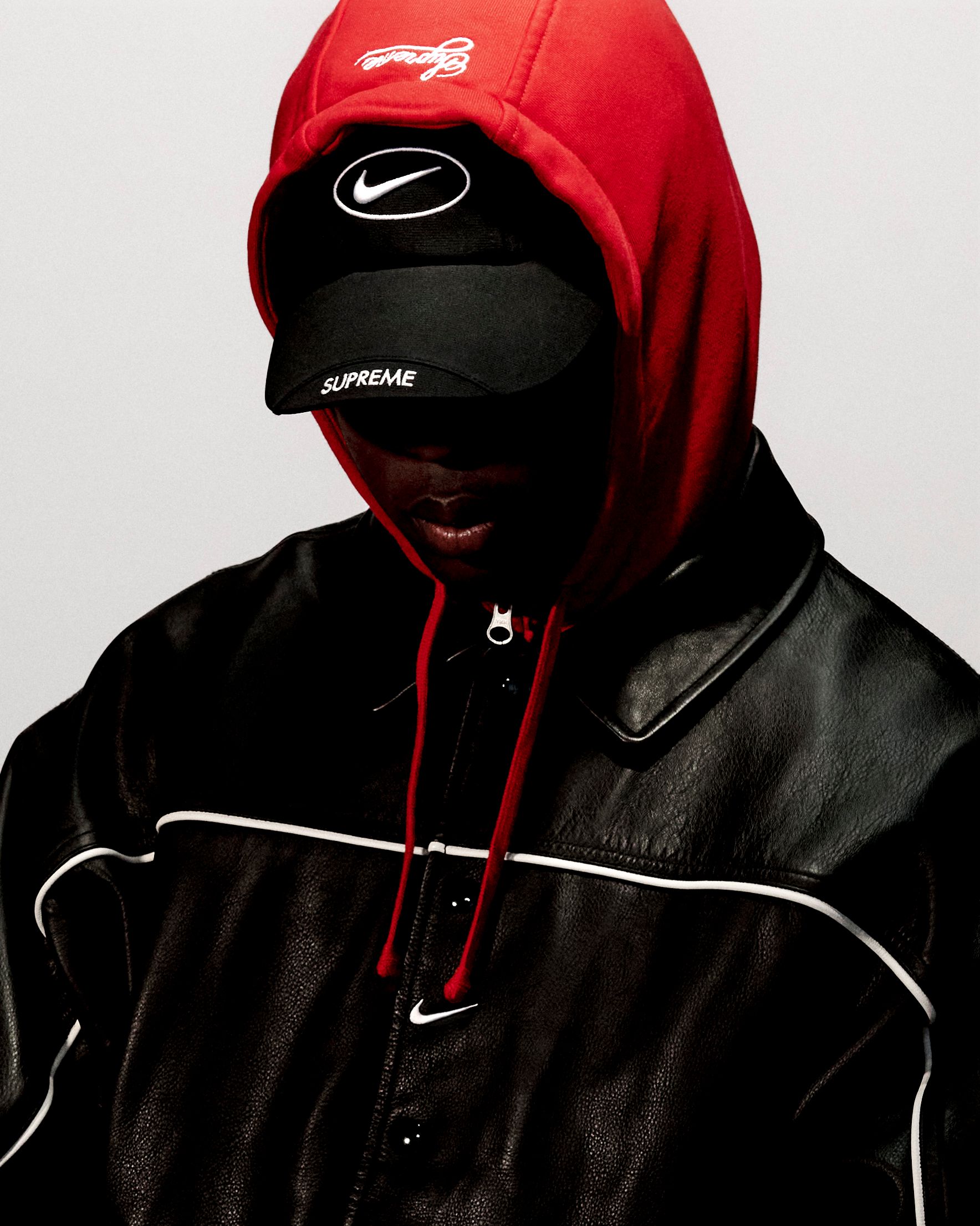 美品XL！Supreme / Nike® Leather Anorak黒 Supreme FW19 Week 14 x Nike Leather Anorak Box 'Black' SUP