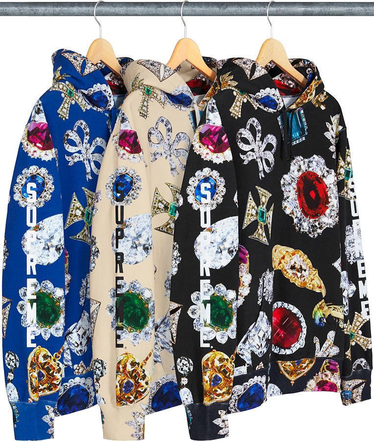 新品　SUPREME STUDDED HOODED SWEATSHIRT Supreme Studded Hooded Sweatshirt (SS18) - $168