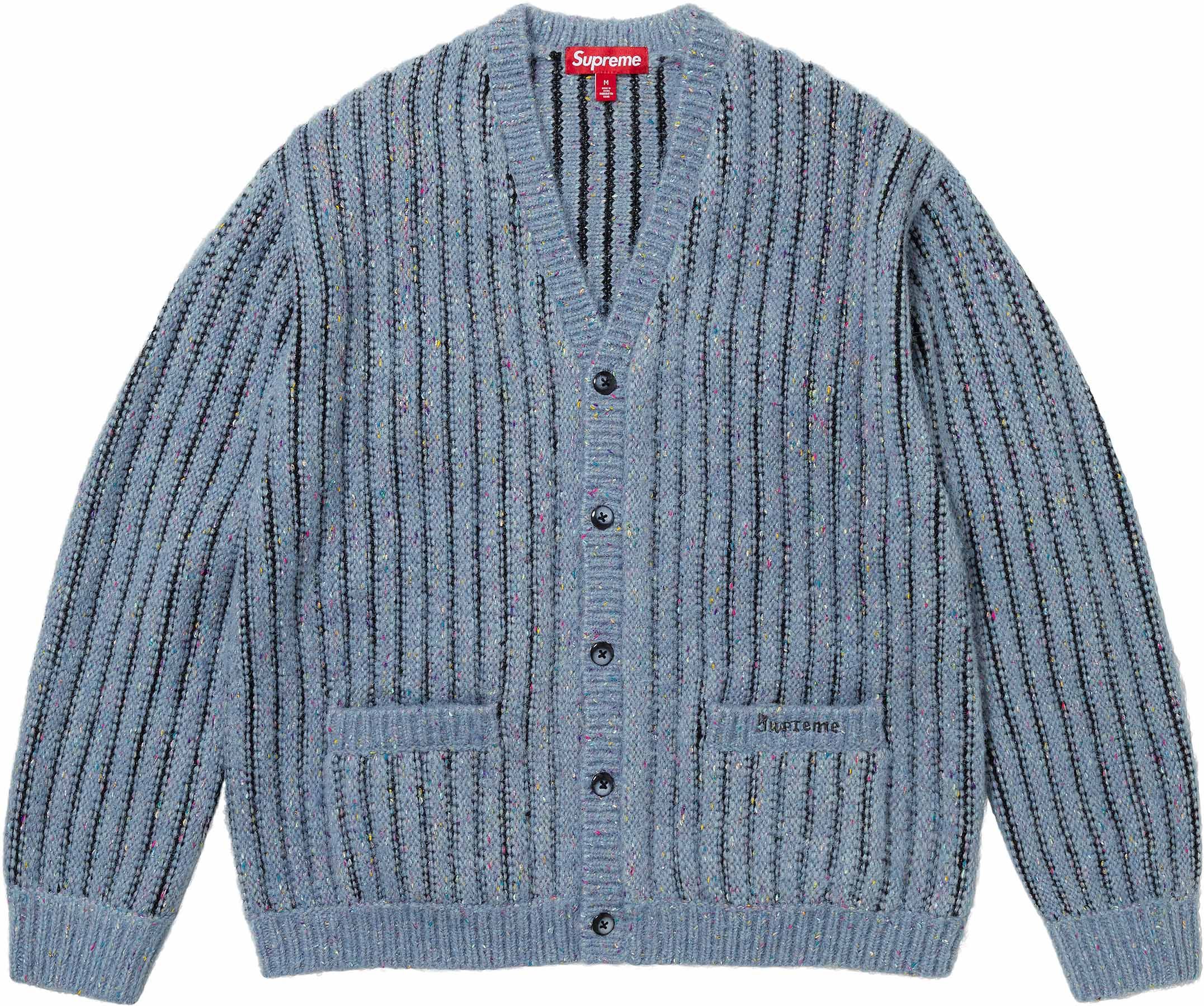 トップス Supreme Textured Knotted Cardigan Blue Buy Supreme Textured Knotted Cardigan 'Blue' - FW24SK37 BLUE