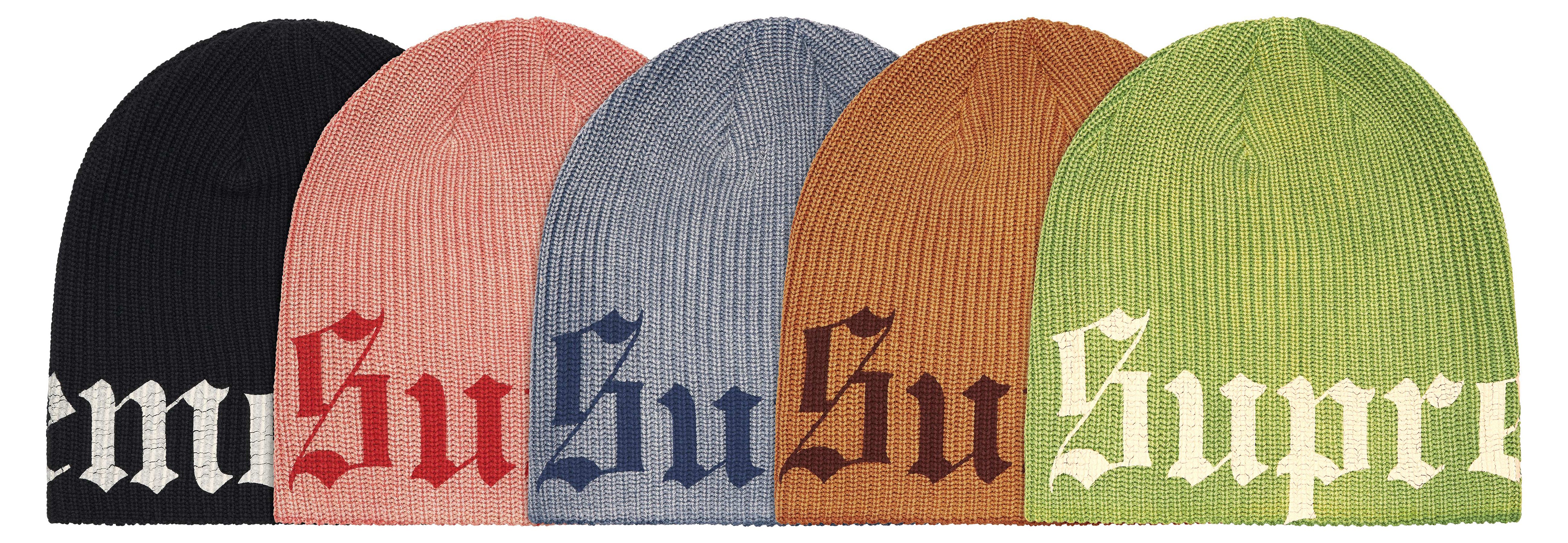 supreme old English beanie 赤 Old English Rhinestone Beanie | Supreme 21ss