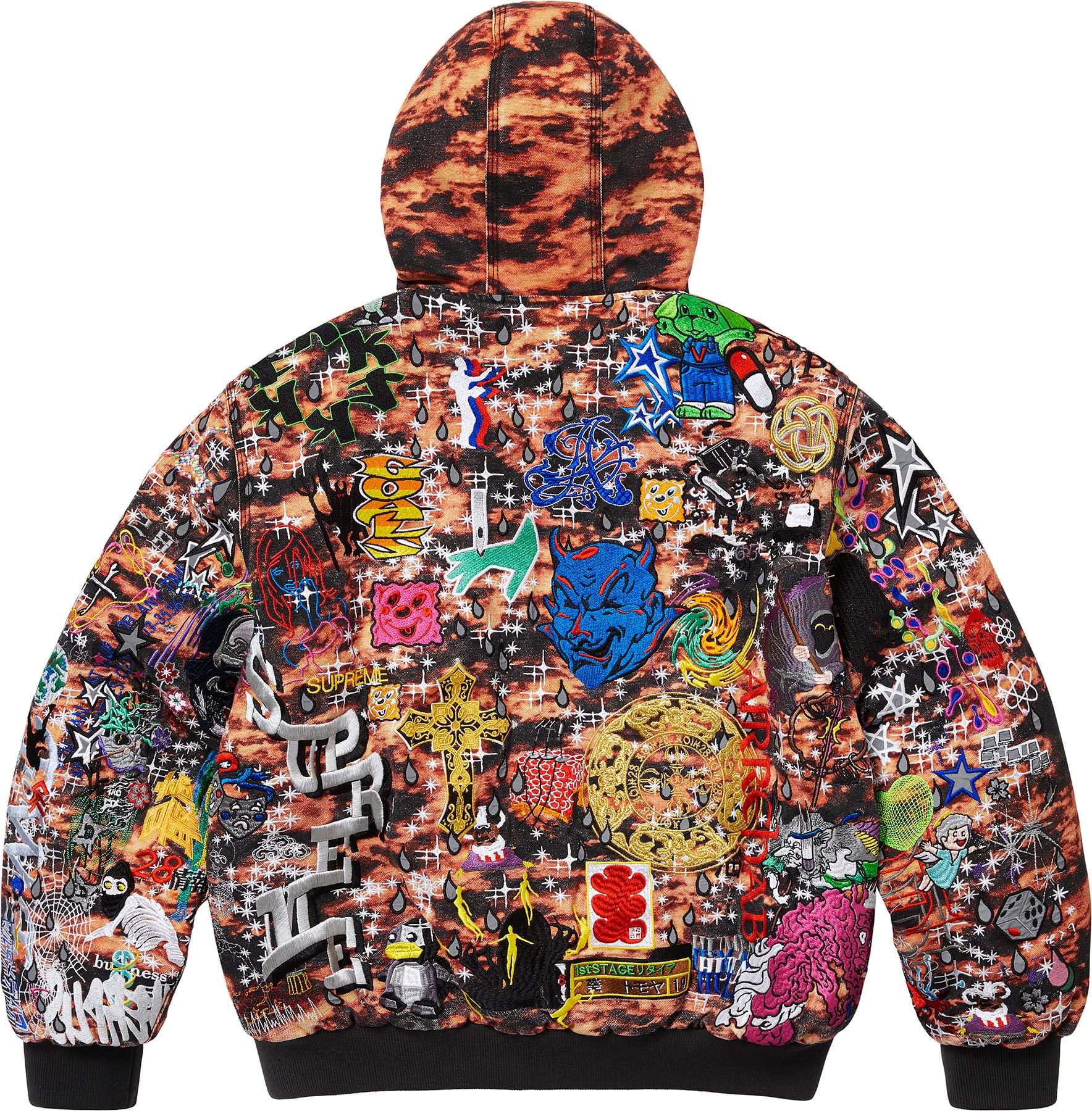 トップス AOI Embroidered Hooded Work Jacket XL Spring/Summer 2025 Preview – Supreme