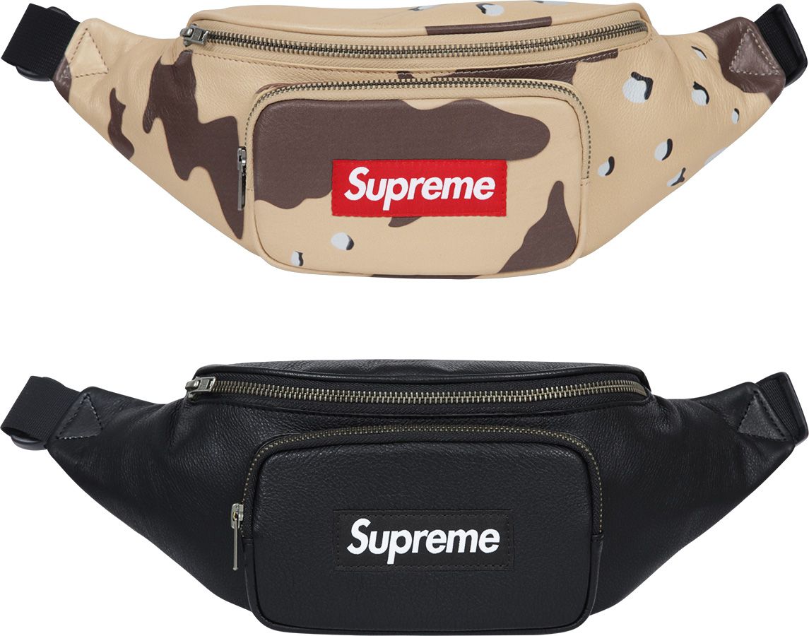 バッグ Supreme Leather Waist Bag Supreme Leather Waist Bag (FW23) - $128