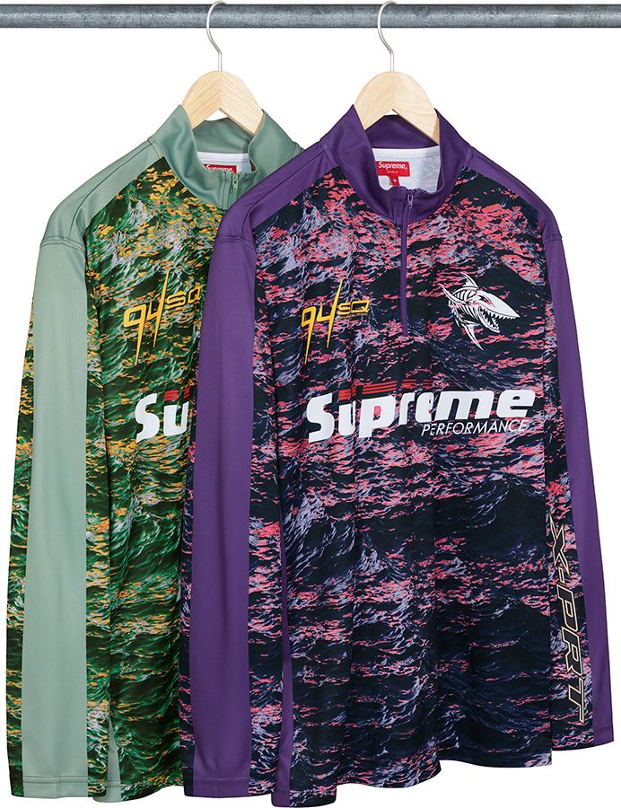 トップス supreme Open Knit Stripe Zip Polo green Supreme Open Knit Stripe Zip Polo (SS22) - $118