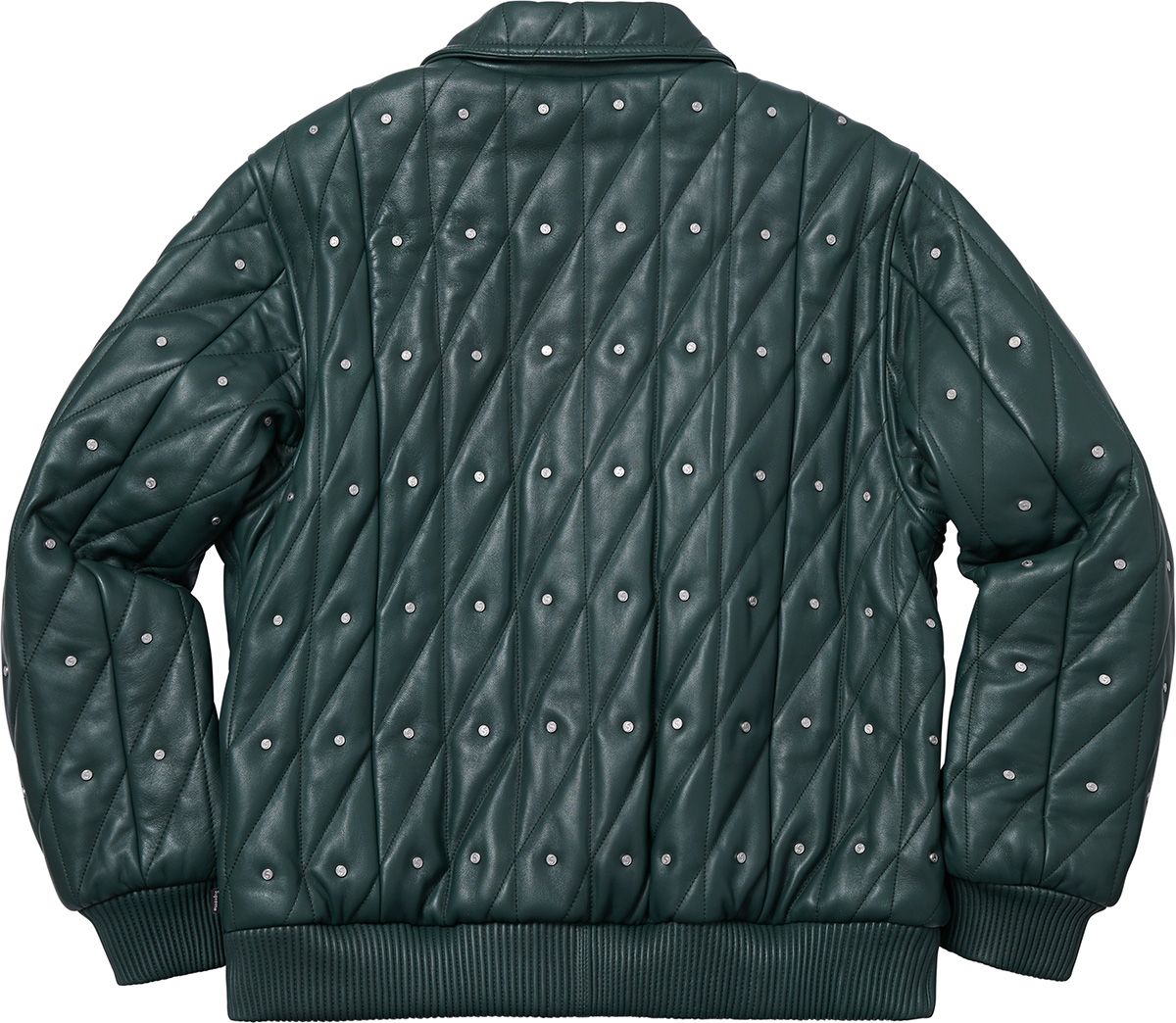 ジャケット・アウター supreme Quilted Studded Leather Jacket L Supreme Quilted Studded Leather Jacket (FW18) - $698