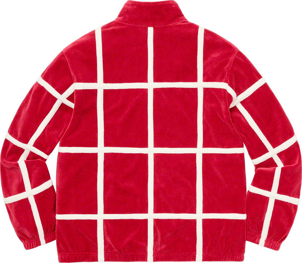 supreme grid taping velour jacket L レッド Supreme - supreme grid taping velour jacket L レッドの通販
