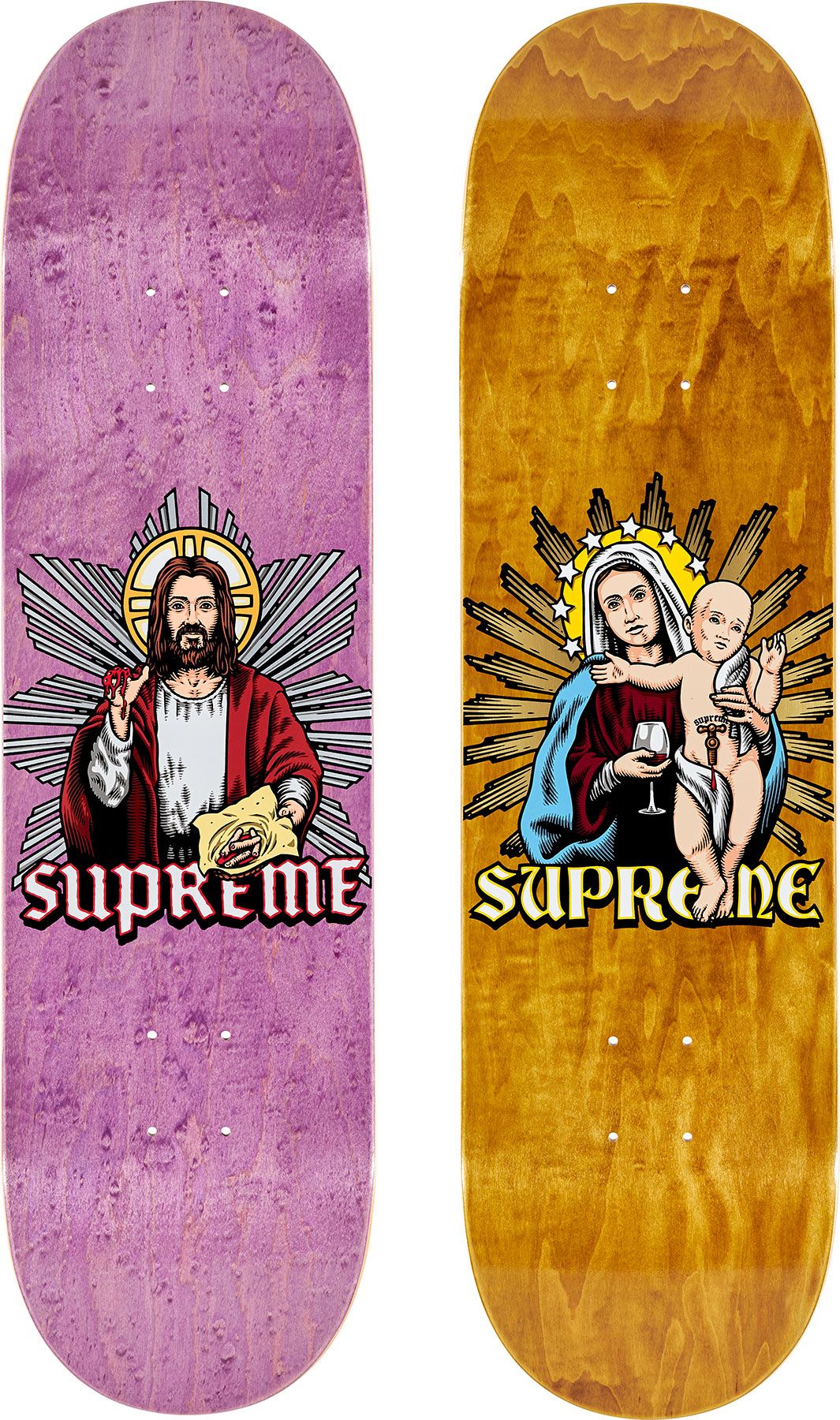 スケートボード Supreme 24FW Tera Patrick Skateboard Supreme Tera Patrick Skateboard Deck Multicolor - FW24 - US