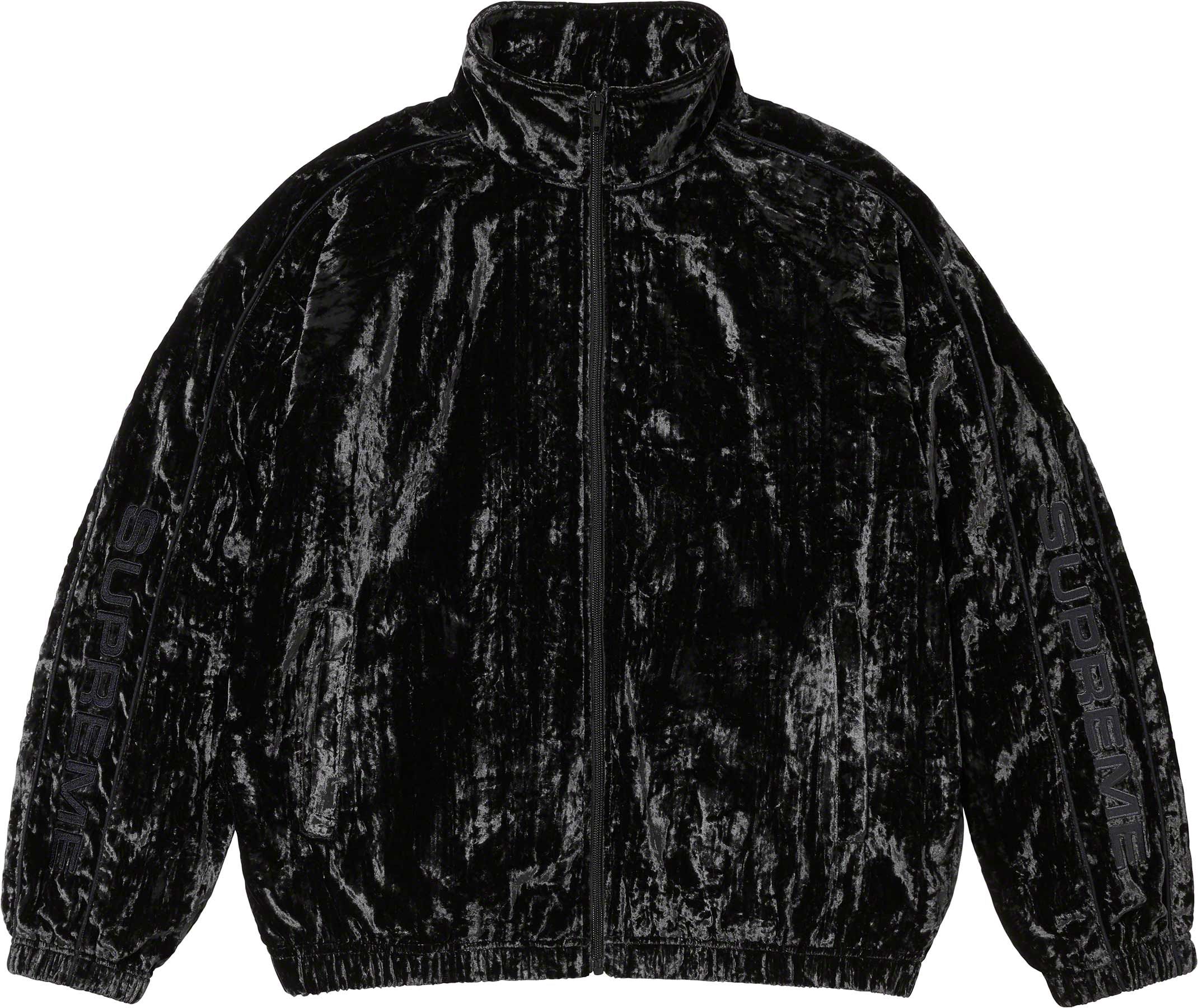 トップス supreme crushed velvet track jacket Supreme Crushed Velvet Track Jacket (FW23) - $158