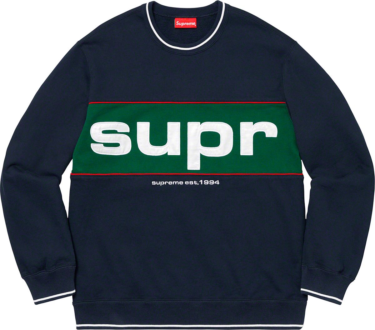 トップス Supreme piping crewneck sweatshirt Fall/Winter 2019 Preview – Supreme