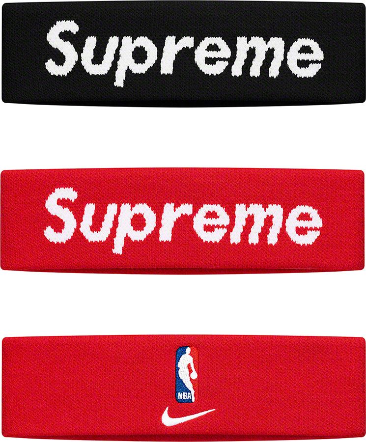 バスケットボール Supreme - Supreme nike nba wrist band red Supreme Nike NBA Wristbands (Pack Of 2) Red - SS19 - US