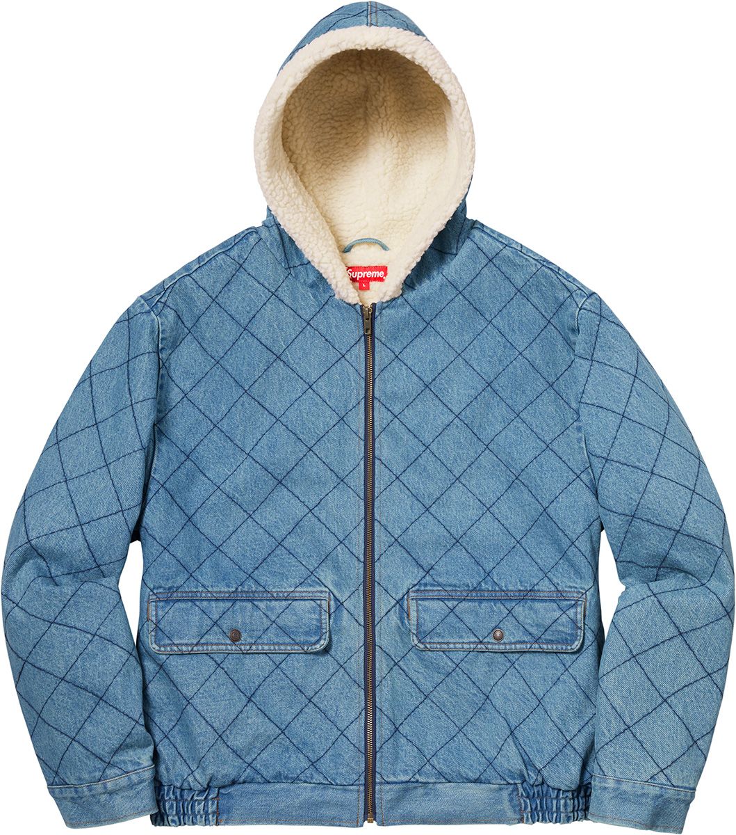 ジャケット・アウター Supreme Quilted Denim Pilot Jacket 2562 Fall/Winter 2018 Preview – Supreme
