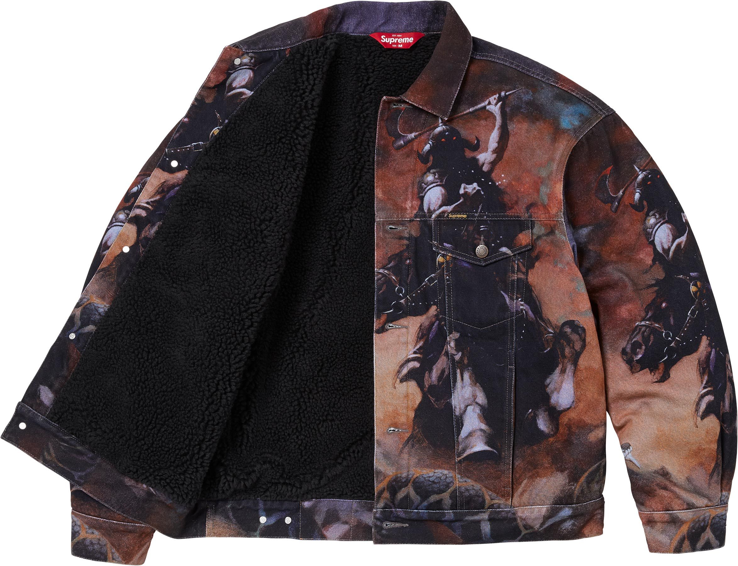 ジャケット・アウター Supreme x Frazetta Track Jacket Black L Supreme x Frank Frazetta Track Jacket Black Dark Green