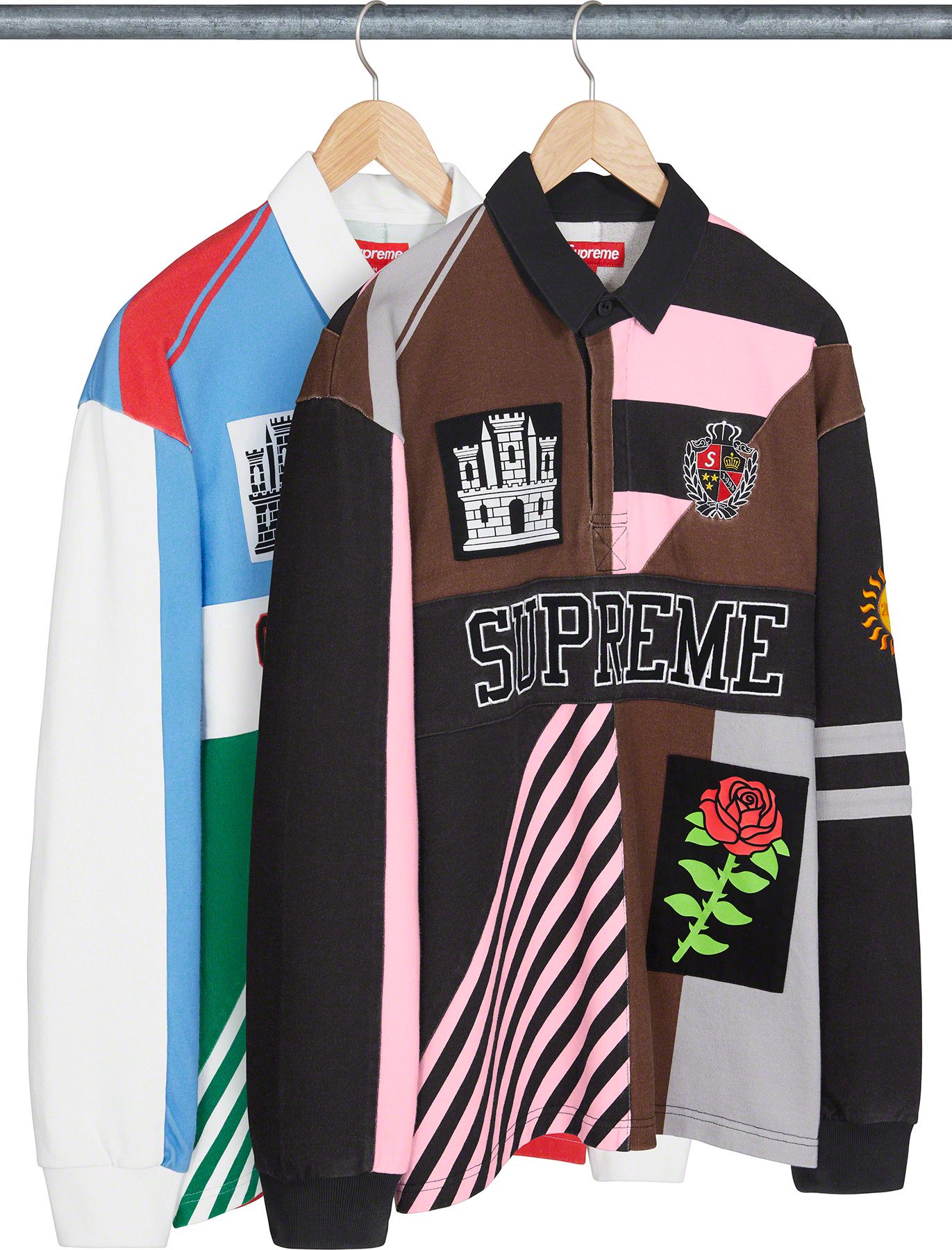 ウェア Supreme 7's Rugby shirts Supreme SS20 Week 2 7s Rugby Long Sleeves Polo Shirt Unisex