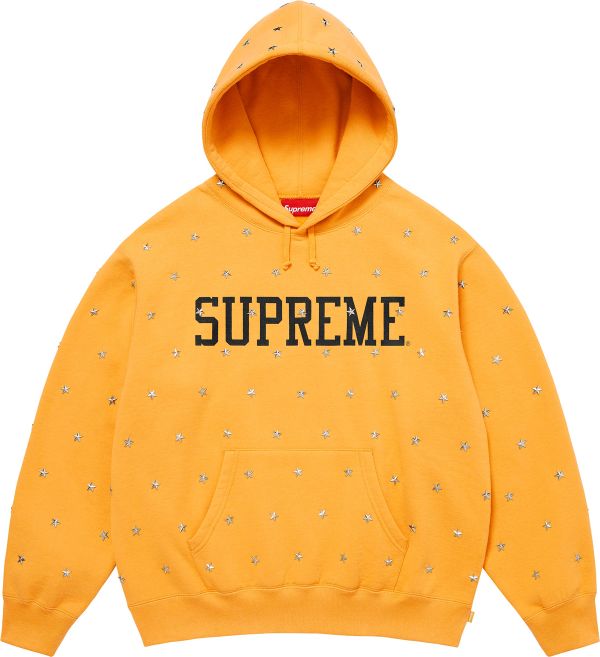 Stars Studded Hooded Sweatshirt