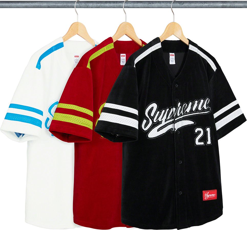 トップス SUPREME Velvet Baseball Jersey Fall/Winter 2020 Preview – Supreme
