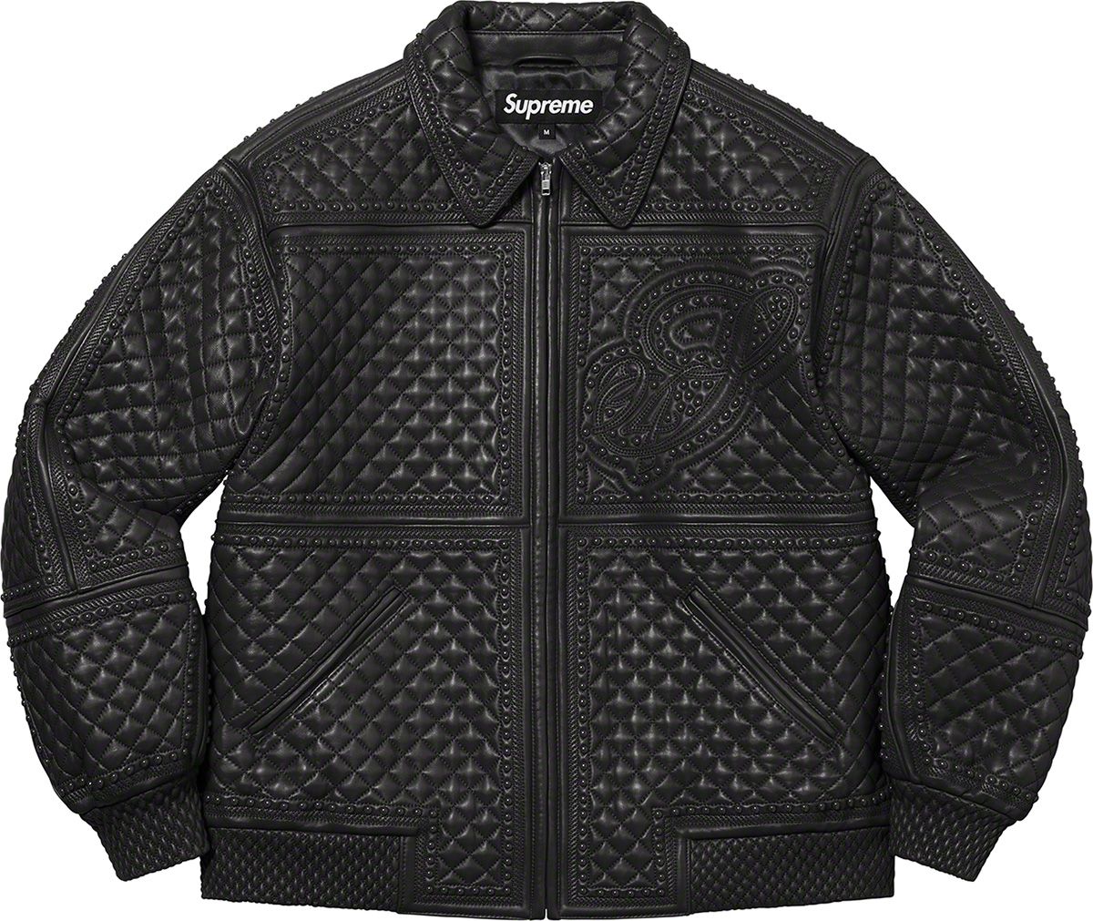 ジャケット・アウター supreme Quilted Leather Work Jacket M Supreme Quilted Leather Work Jacket (FW22) - $598