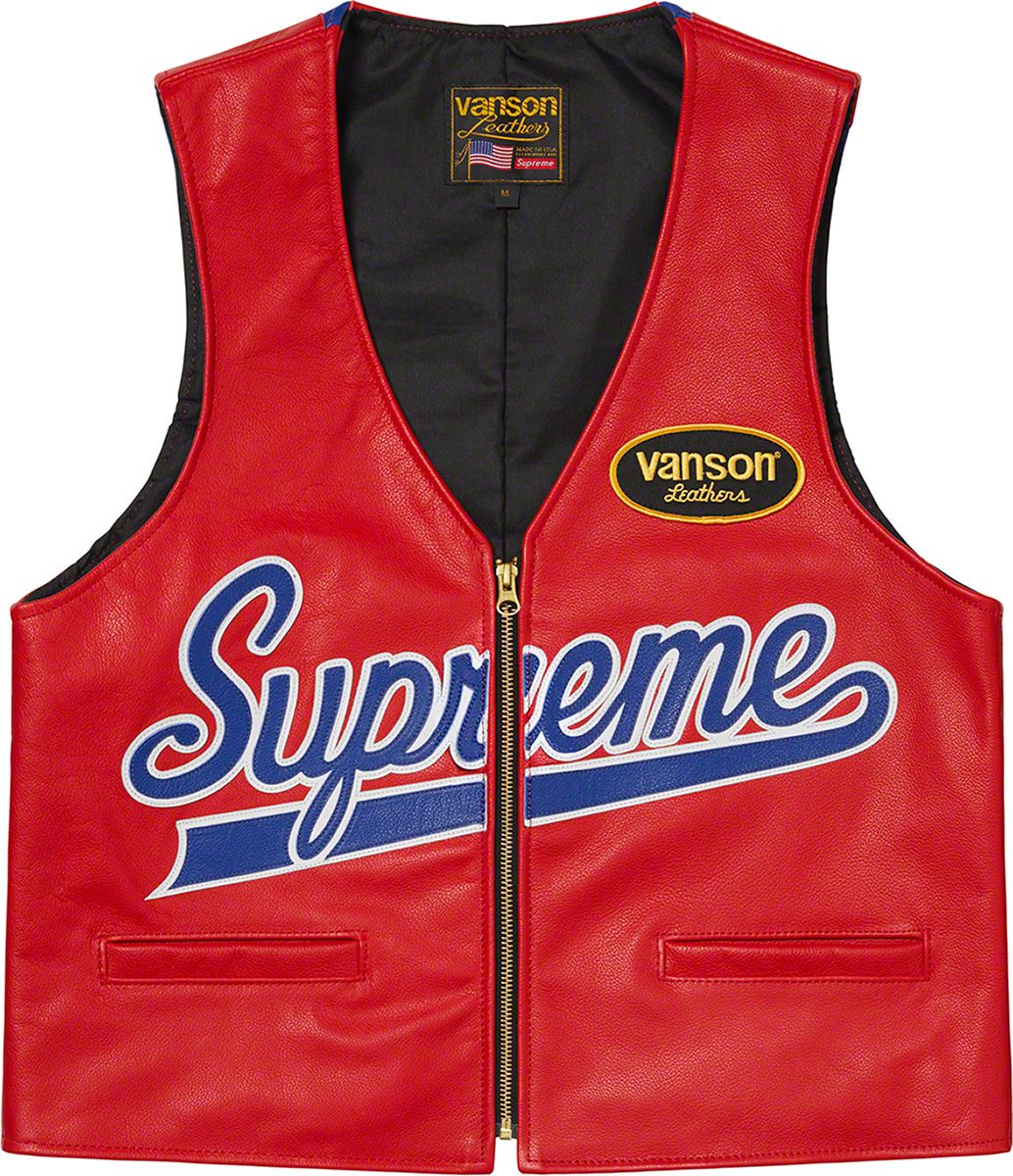 ジャケット・アウター Supreme 18SS Eagle Leather Vest S ストリート界を代表するブランド【SUPREME/シュプリーム】より