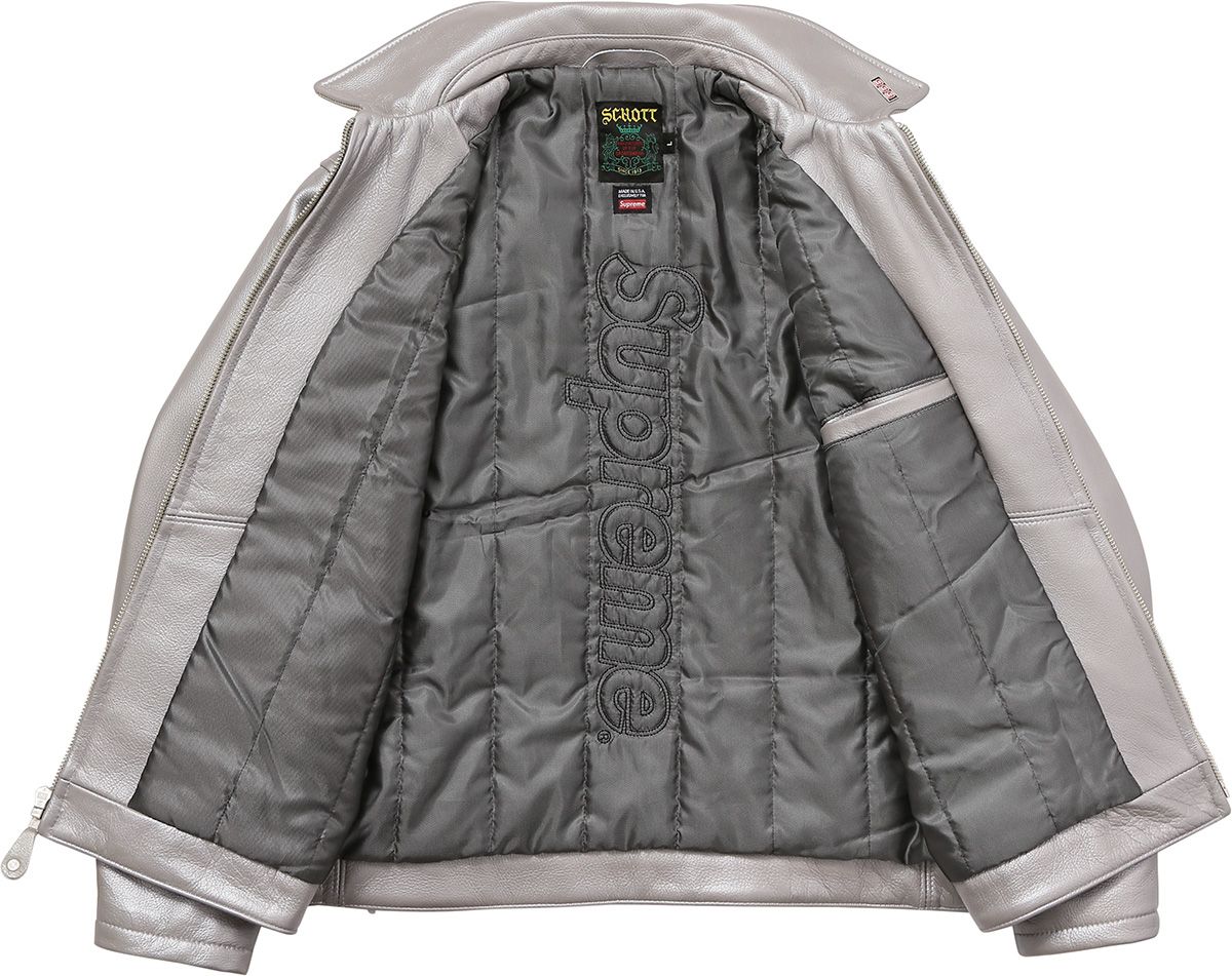 Supreme Schott Leather Work Jacket サイズS Supreme Schott Leather Racer Jacket (FW24) - $898
