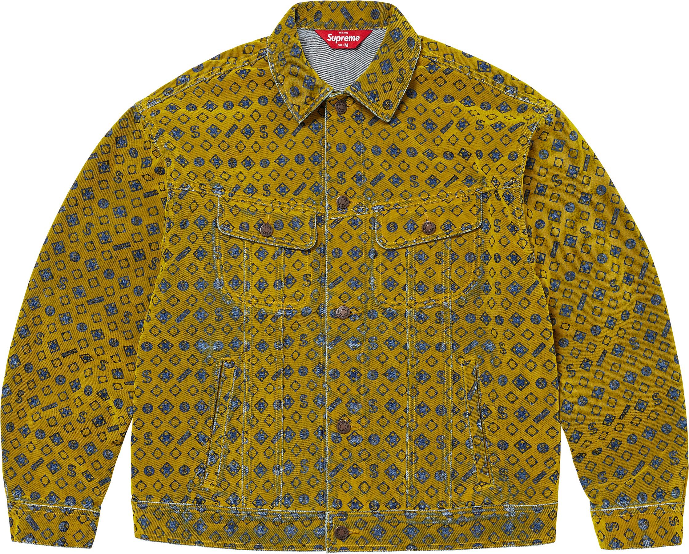 【M】Flocked Denim Trucker Jacket Fall/Winter 2024 Preview – Supreme