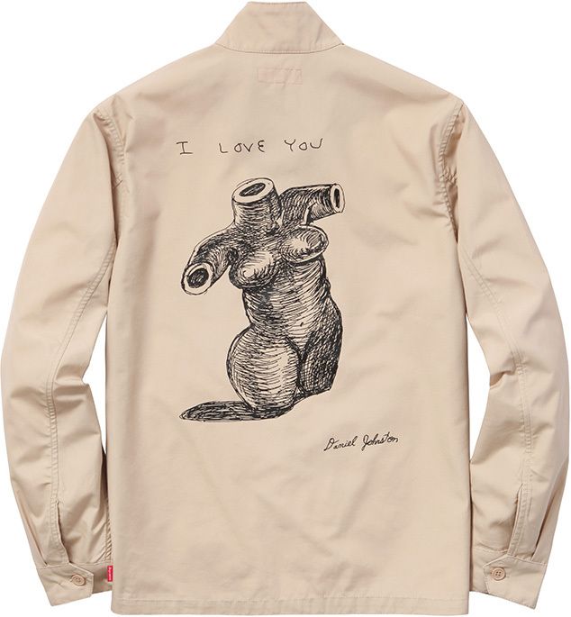 Supreme Daniel Johnston ワークジャケット　20ss Supreme Daniel Johnston Embroidered Work Jacket (SS20) - $238
