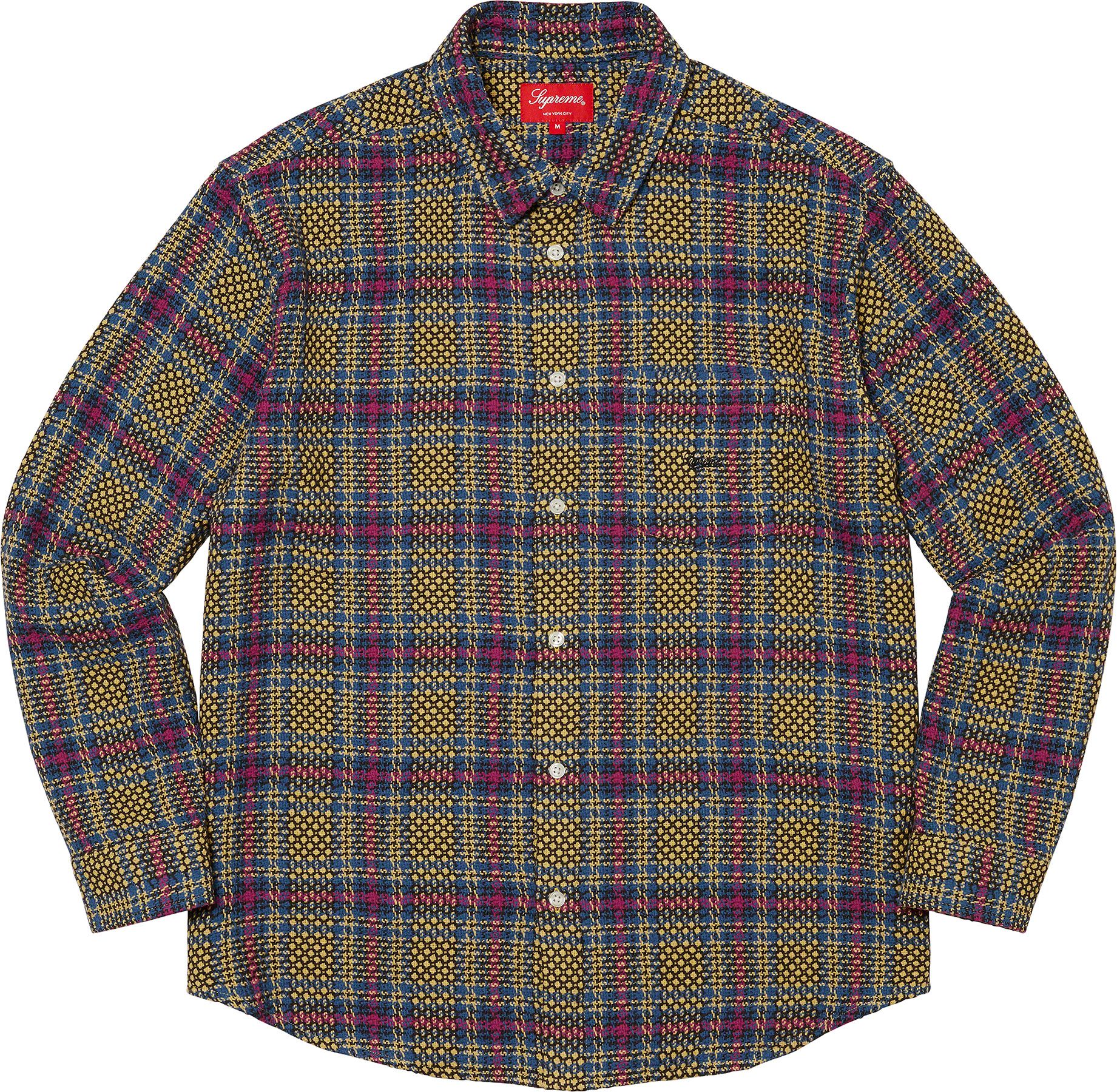 トップス Supreme llic Plaid S/S Shirt 23ss Supreme Metallic Plaid S S Shirt (SS23) - $128