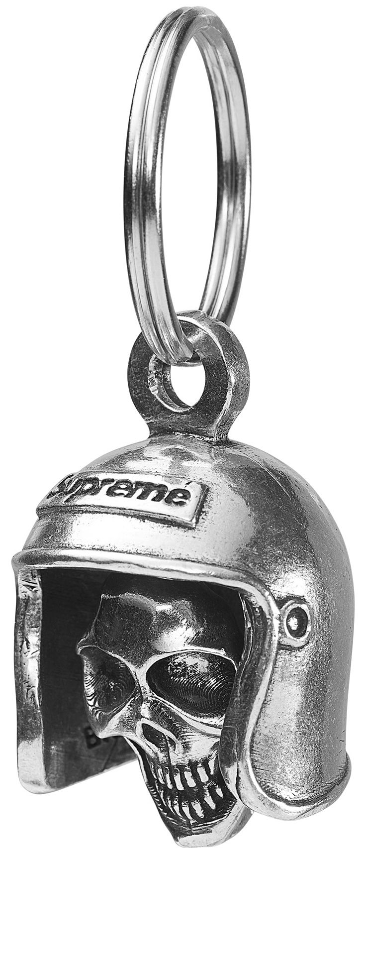 アクセサリー Supreme Skull Bell Keychain Supreme SS25 Skull Bell Embossed Logo Silver Keychain