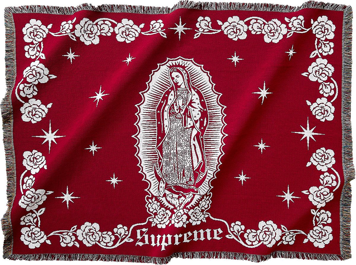Supreme Virgin Mary Blanket ブランケット　マット Supreme Virgin Mary Blanket Black - FW18 - US