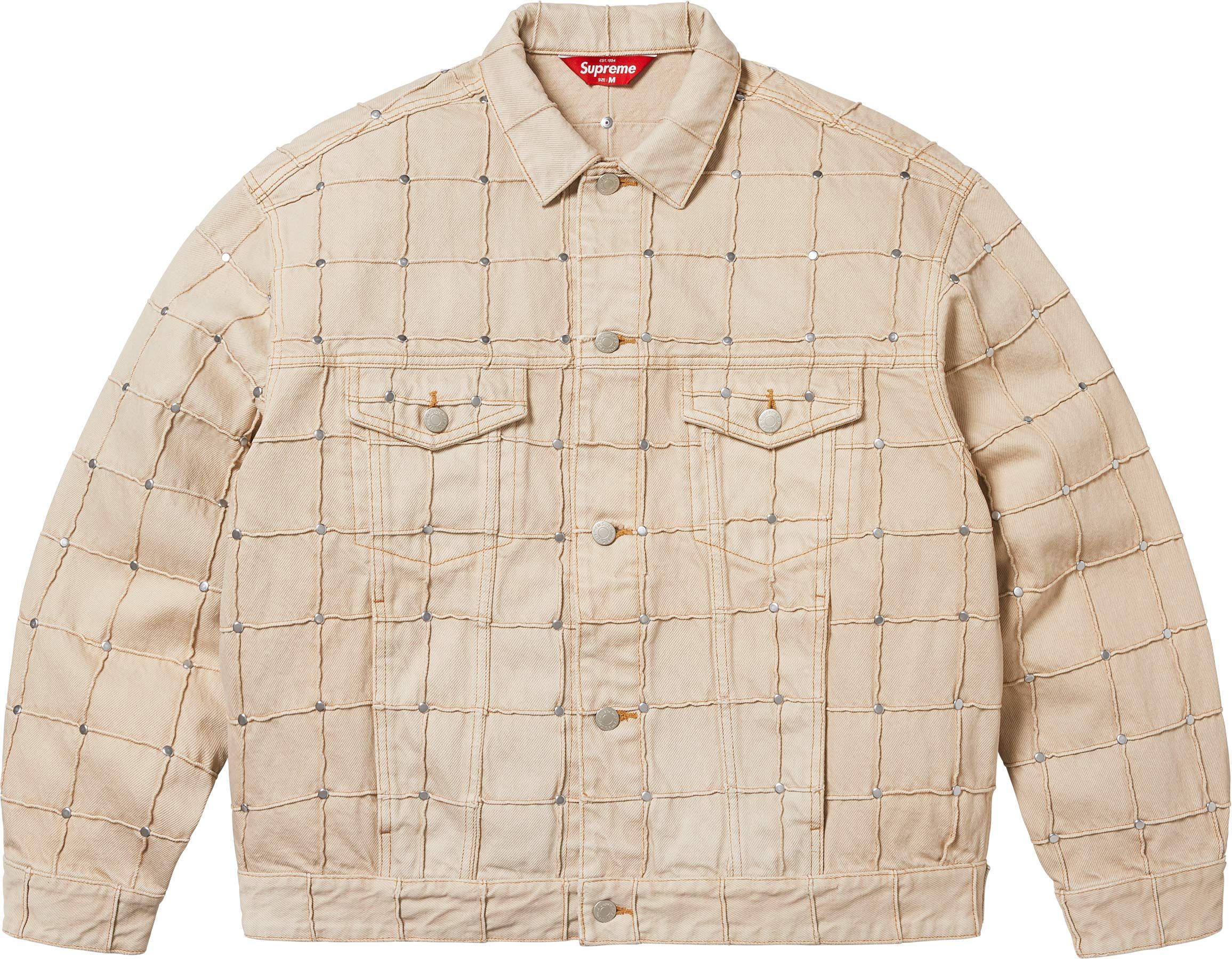 ジャケット・アウター Supreme Studded Seam Denim TruckerJacket Spring/Summer 2025 Preview – Supreme