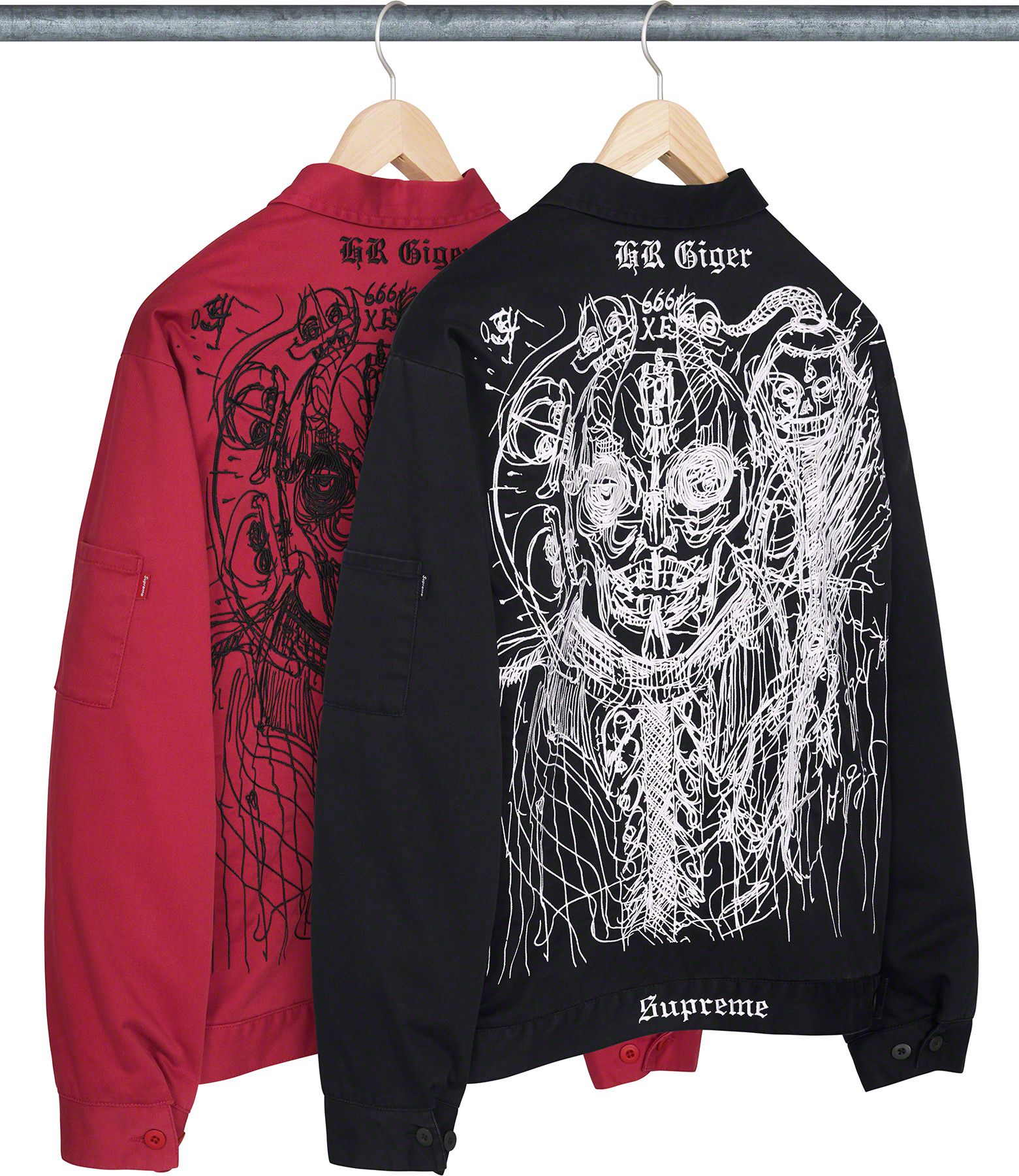 【極希少】Supreme× HR Giger ジャケット 総柄 ロゴ 23AW Fall/Winter 2023 Preview – Supreme