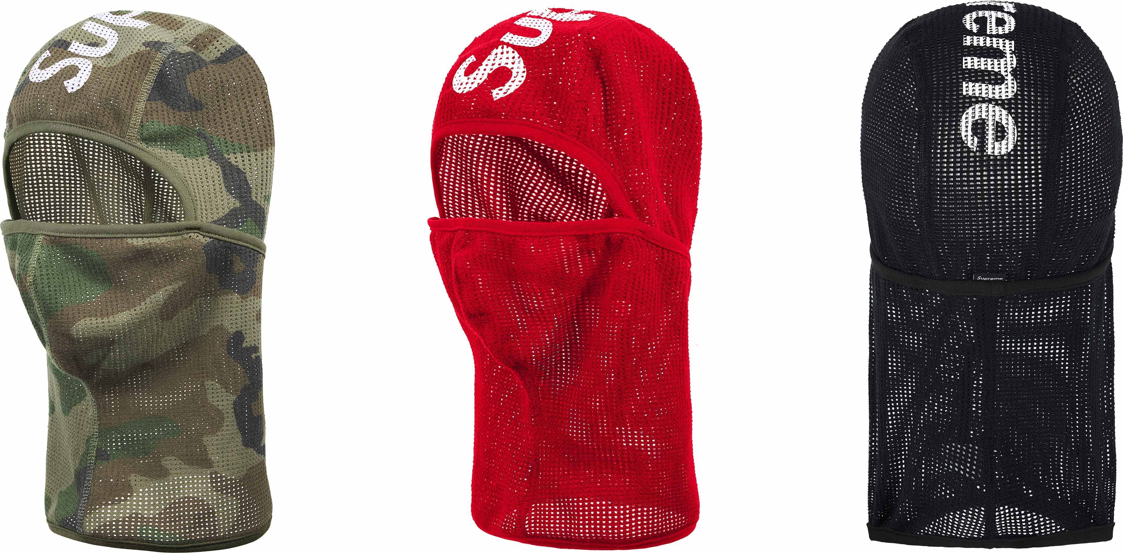下着・アンダーウェア Supreme Mesh Lightweight Balaclava Supreme Red Mesh Lightweight Balaclava In Hand Ships Same