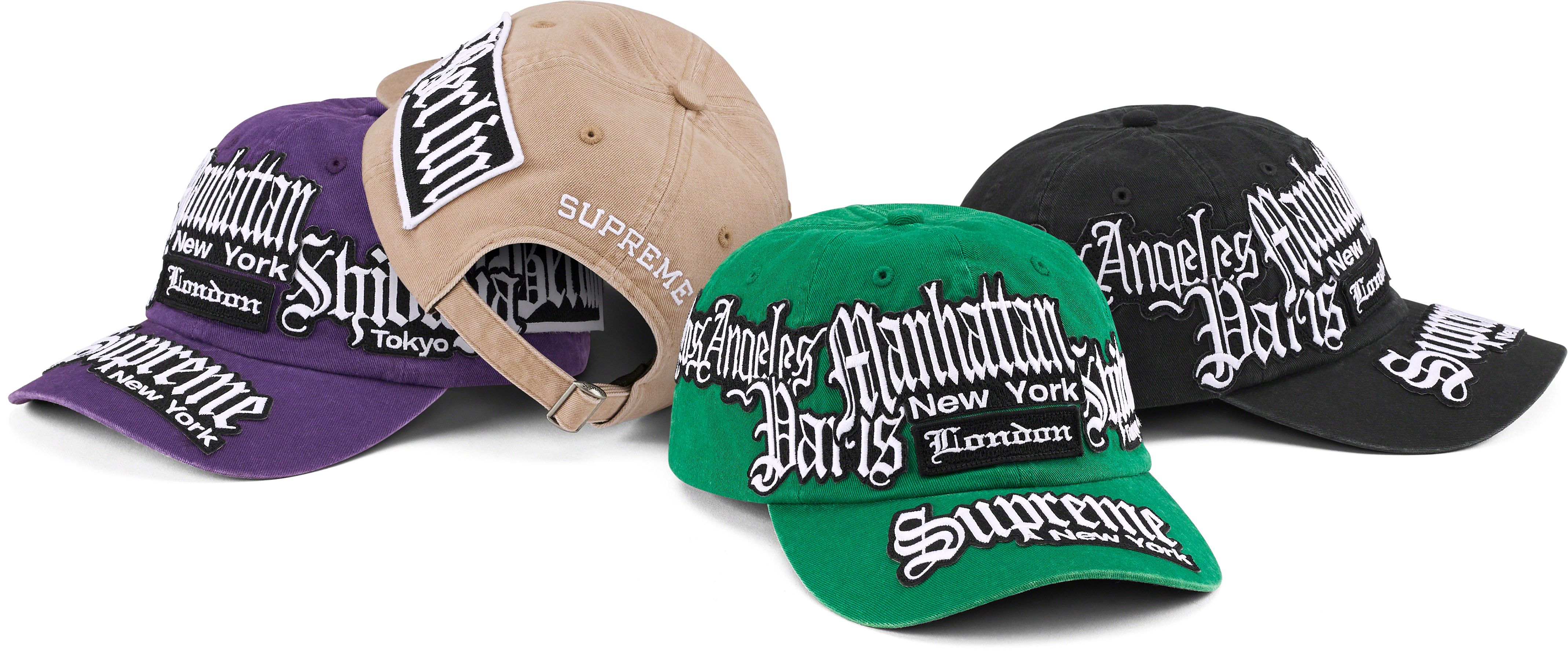 帽子 Supreme Patches 6-Panel Supreme Patches 6-Panel Black - SS25 - US