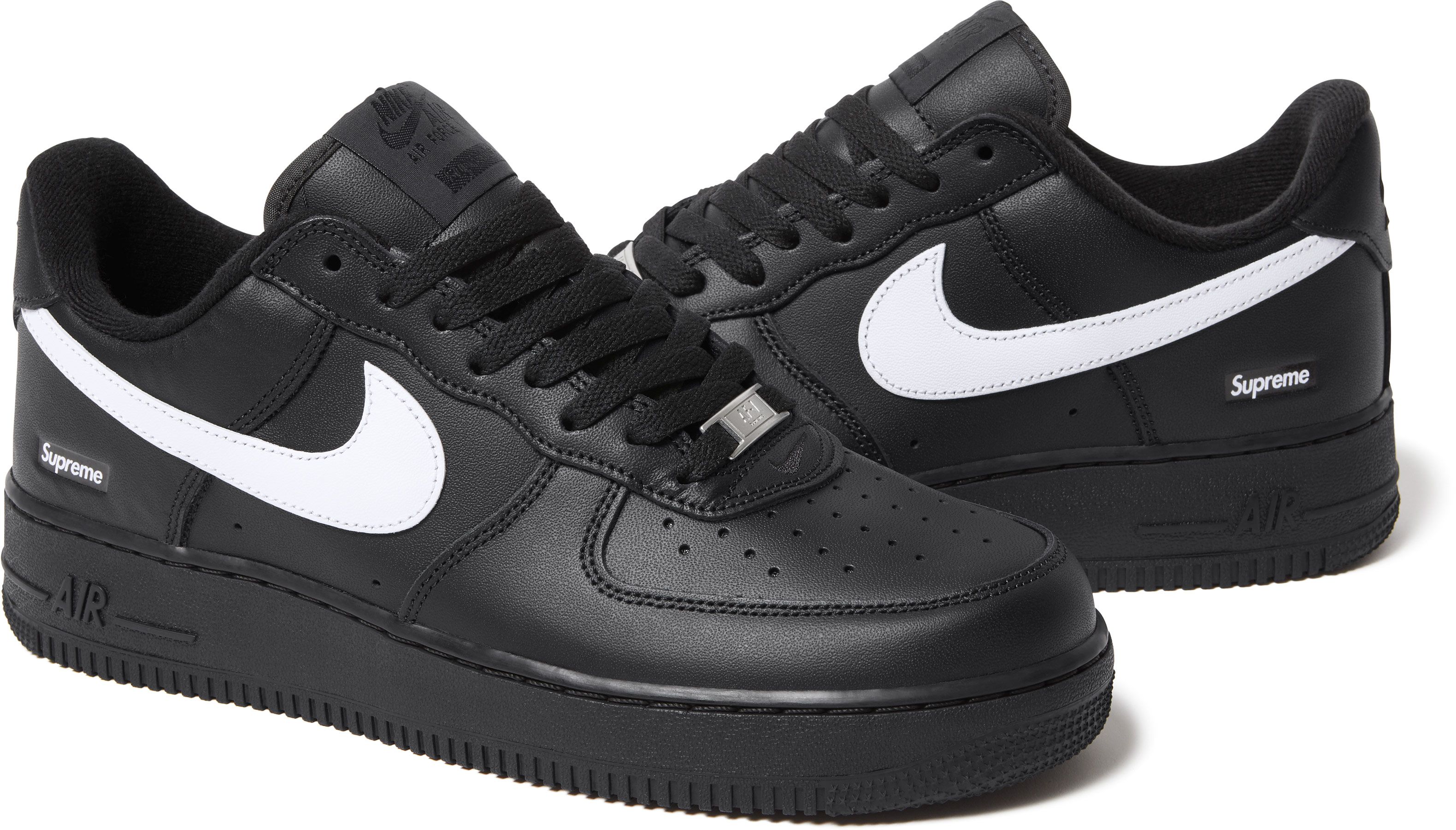 Supreme Air Force 1 ブラック レザー Size 13 - Nike Air Force 1 Low x Supreme Box Logo - Black