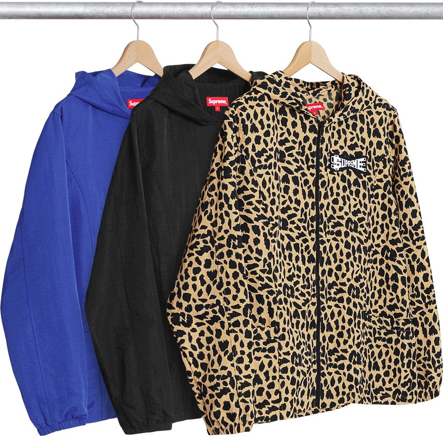 ジャケット・アウター 10AW supreme leopard coaches jkt BLK S Yahoo!オークション - Supreme 10AW Leopard Lined Coaches Jacket Nav