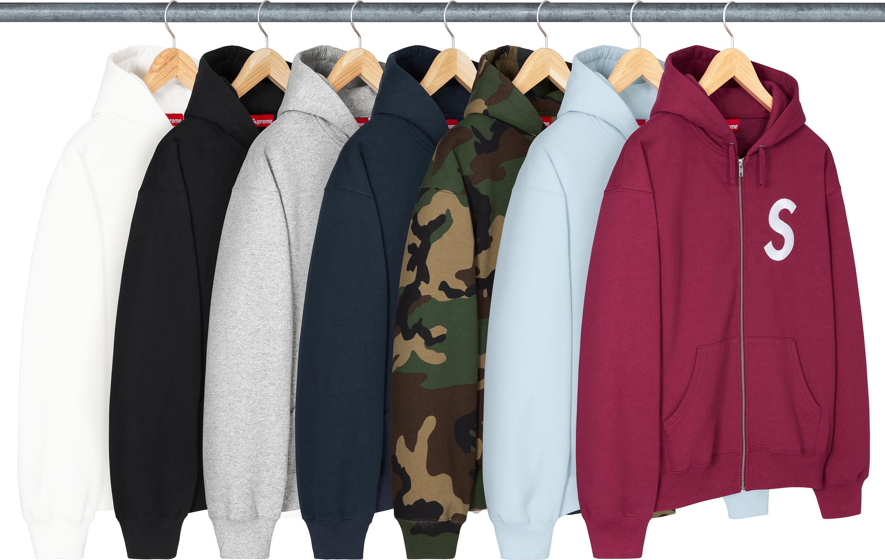 ジャケット・アウター Supreme S Logo Zip Up Hooded Sweatshirt Supreme S Logo Zip Up Hooded Sweatshirt (FW24) Black Men's