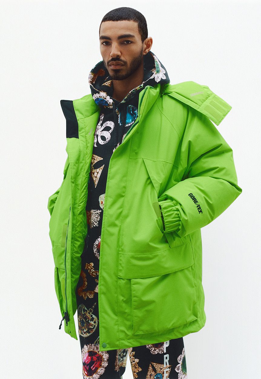 即日発送 Supreme Hooded Utility Jacket Green Supreme Hooded Utility Jacket Black Dark Green Pink Denim 4colors