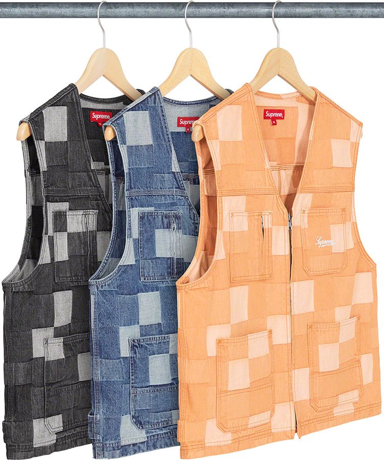 たくわんSupreme Patched Denim Vest Mサイズ Spring/Summer 2021 Preview – Supreme