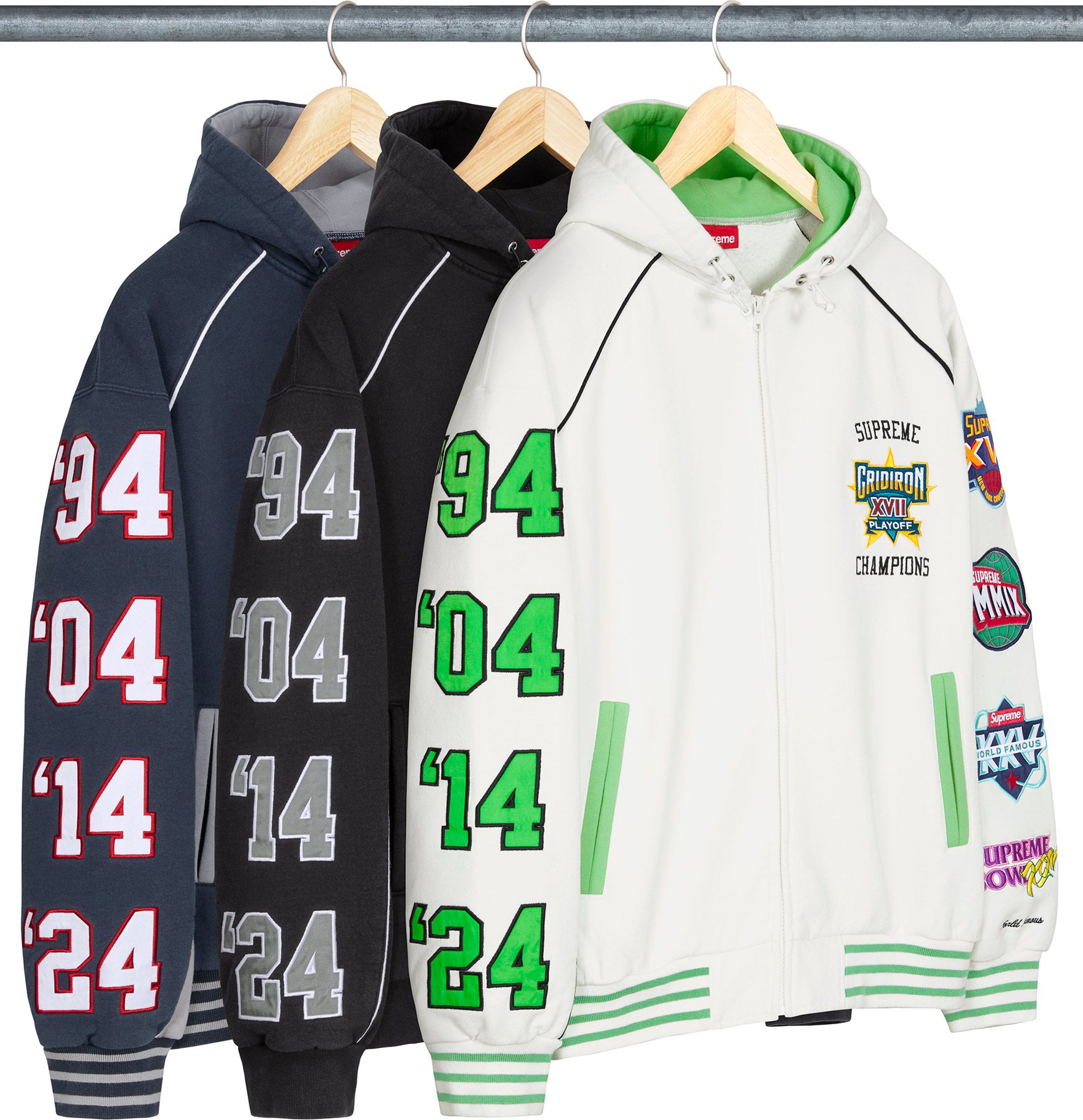 ウェア supreme Playoffs ZipUp Hooded Sweatshirt Supreme Playoffs Zip Up Hooded Sweatshirt (SS25) - $198