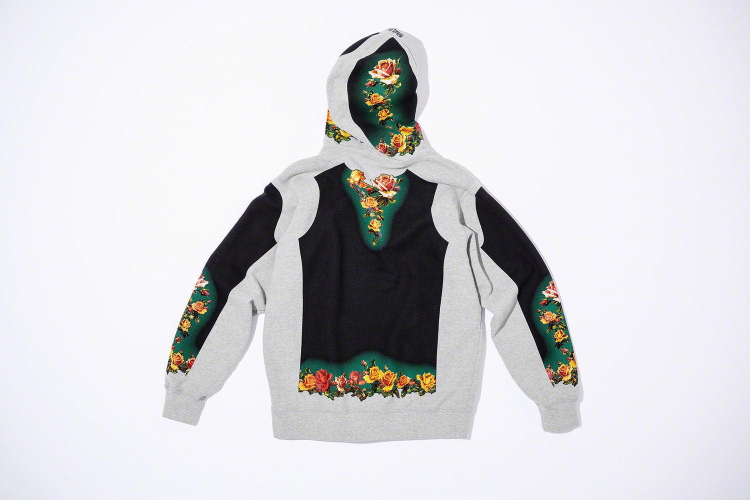 supreme gaultier hooded sweatshirt supreme 19ss シュプリーム パーカー M グレー Supreme Jean Paul Gaultier Floral Print Hooded Sweatshirt (SS19