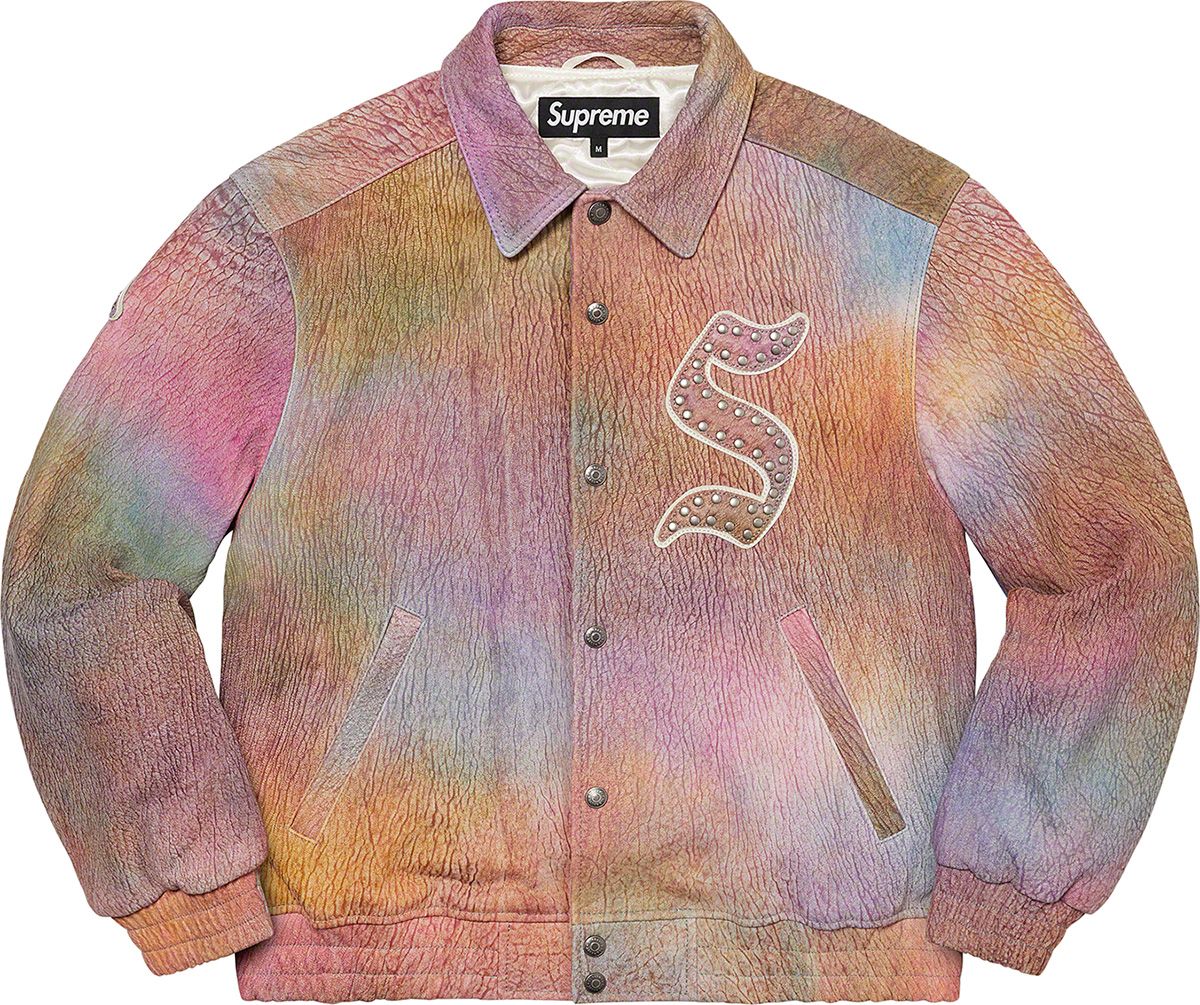 ジャケット・アウター Supreme Pebbled Leather Varsity Jacket Supreme Pebbled Leather Varsity Jacket Multicolor Men's