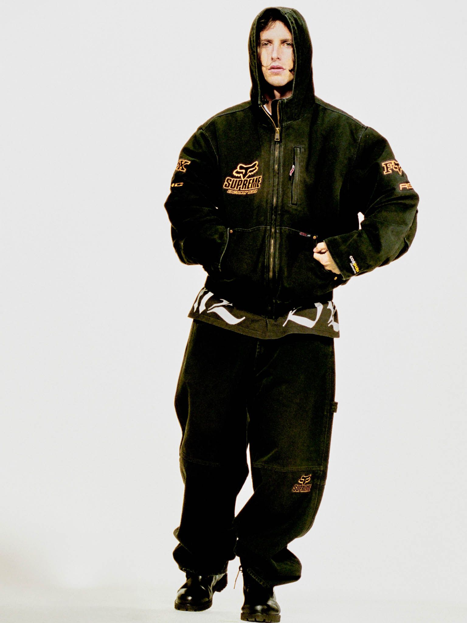 トップス Supreme Fox Racing NEW Supreme Fox Racing Moto Jersey Top White Red SS18 Size