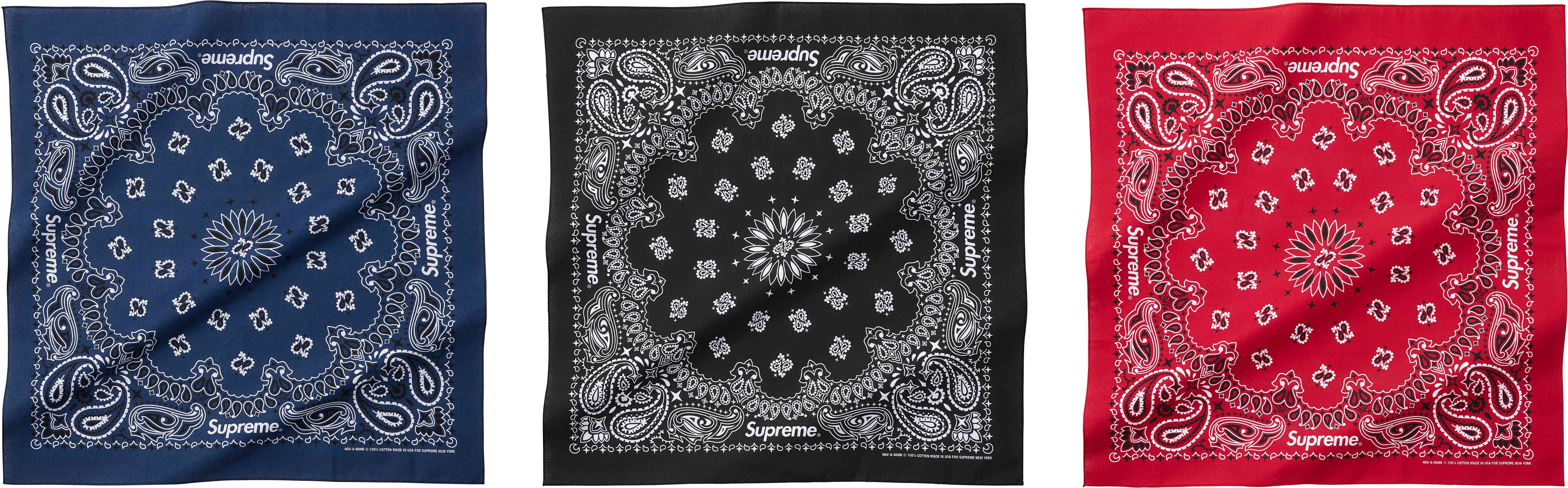Supreme Hav-A-Hank Bandanas バンダナ 三色セット Spring/Summer 2024 Preview – Supreme
