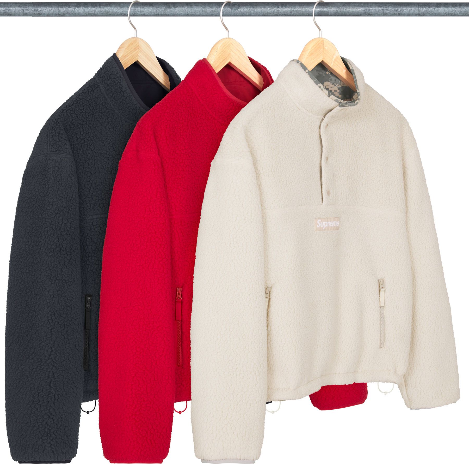 ジャケット・アウター Supreme Shearling Reversible Pullover Fall/Winter 2023 Preview – Supreme