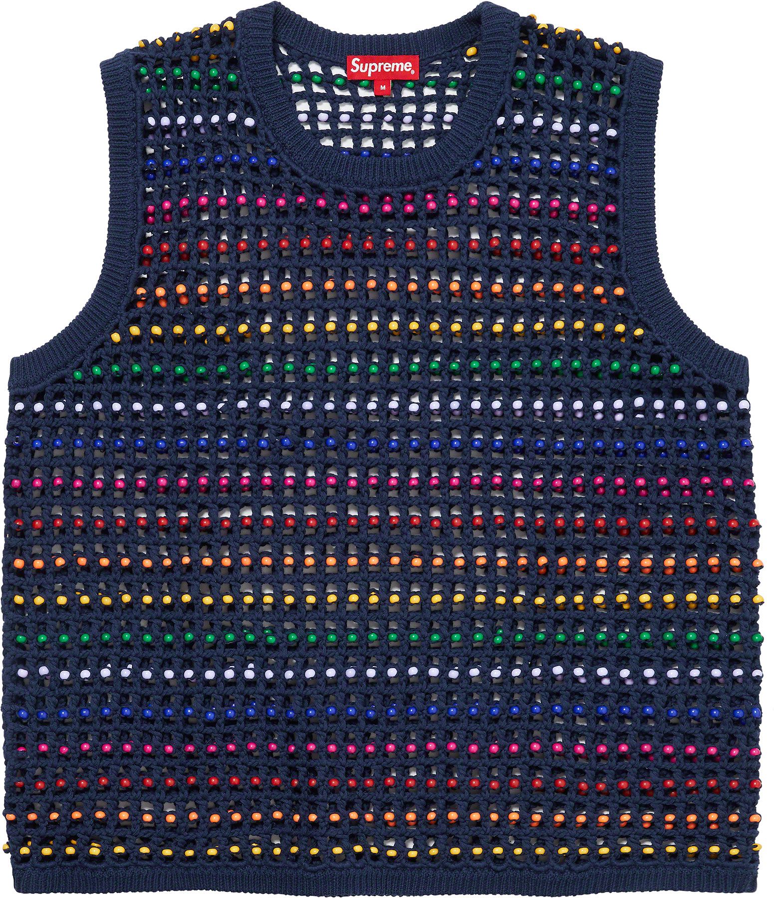 美品　Supreme Beaded sweat vest Spring/Summer 2023 Preview – Supreme